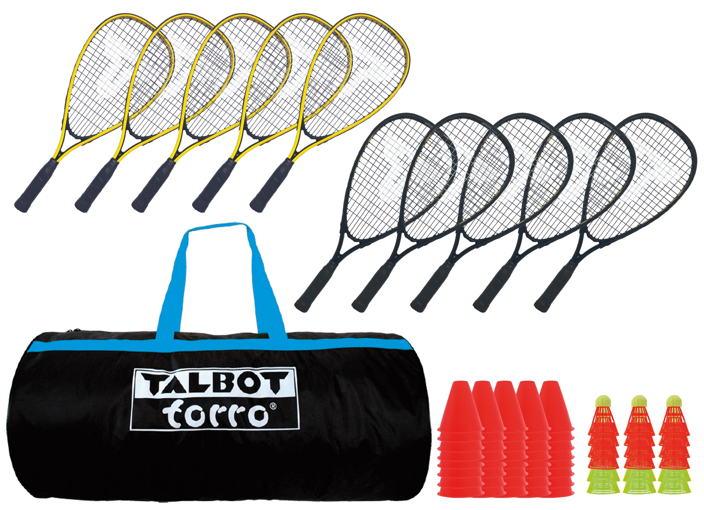 Talbot-Torro Speed-Badmintonschläger »Talbot-Torro Speed Badminton Schulset - Speed 4000«, (Schulset)