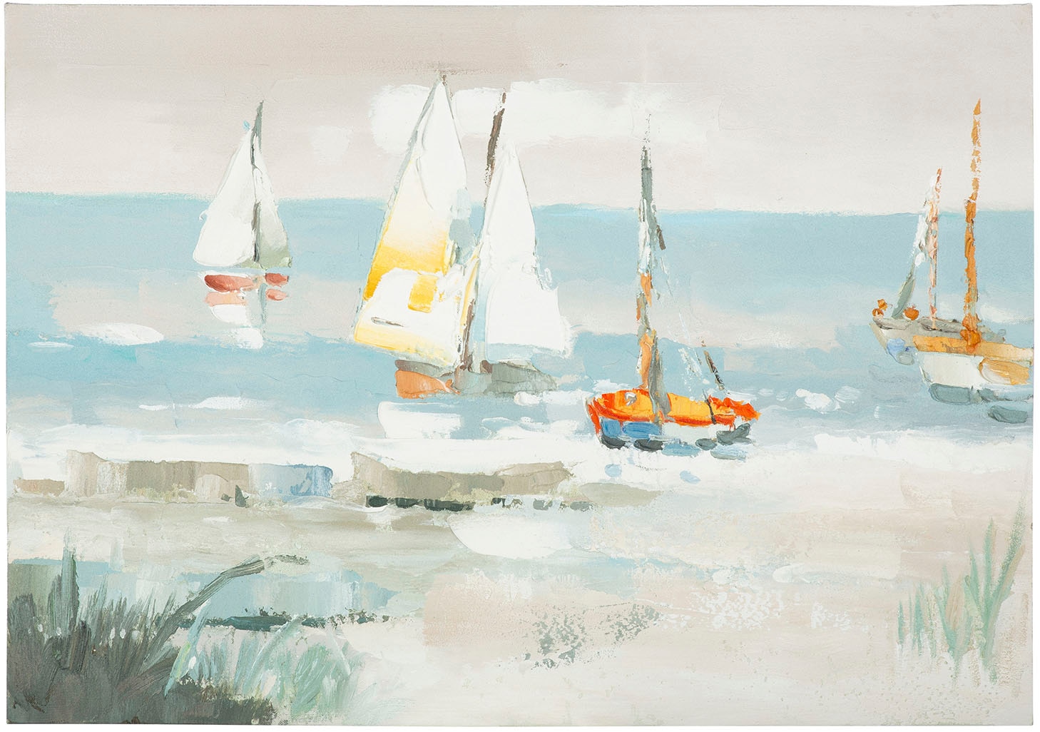 GILDE Leinwandbild »Bild rechteckig Algarve mehrfarbig H. 50 cm« 1 Stk. tlg.