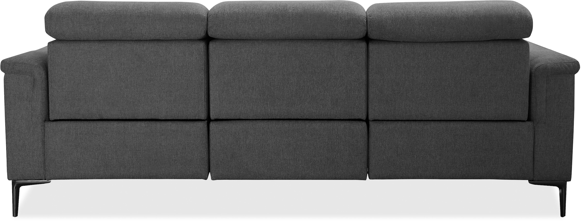 OTTO home 3-Sitzer »LUND B: 222 cm - OTTO. Verlässliche Qualität. Mit Relaxfunktion« in 2 Sitzen (links/rechts), manuell/elektrisch (USB-C), Kopfteilverst.