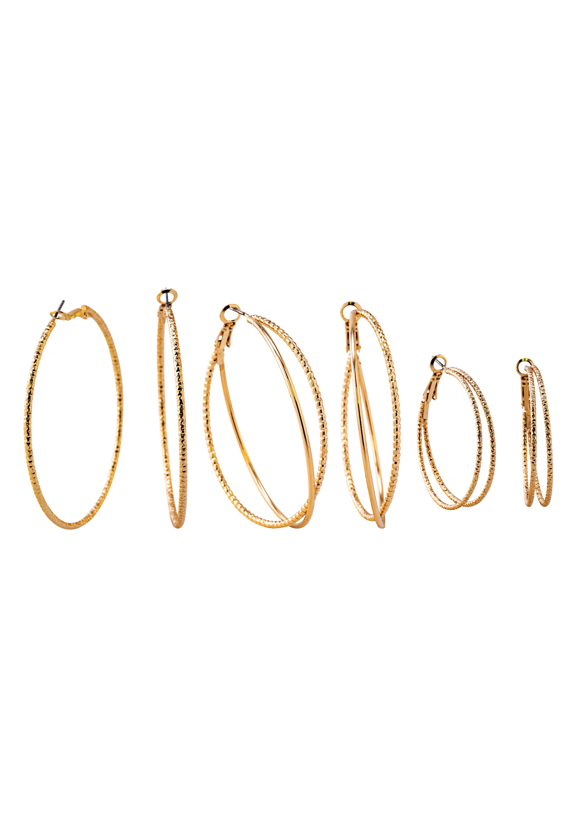 J.Jayz Creolen-Set »Creolen-Set, zeitlos, teilw. mehrreihig«, (Set, 6 tlg.) kaufen