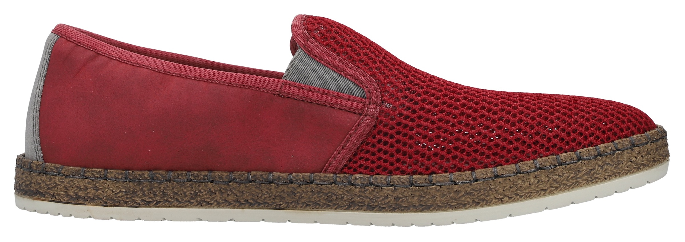 Rieker Espadrille  Sommerschuh, Slipper, Freizeitschuh im Materialmix
