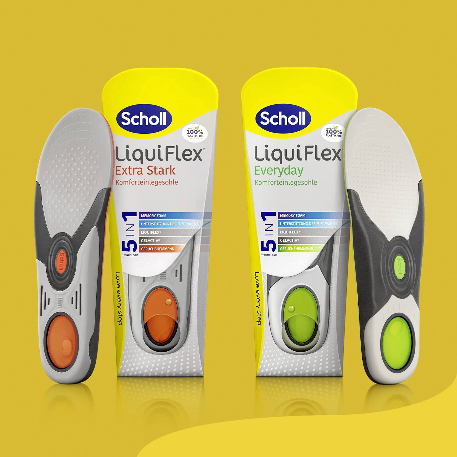 Scholl Einlegesohlen »LiquiFlex Everyday«, Komforteinlegesohlen - Mehr Polsterung durch Memory Foam