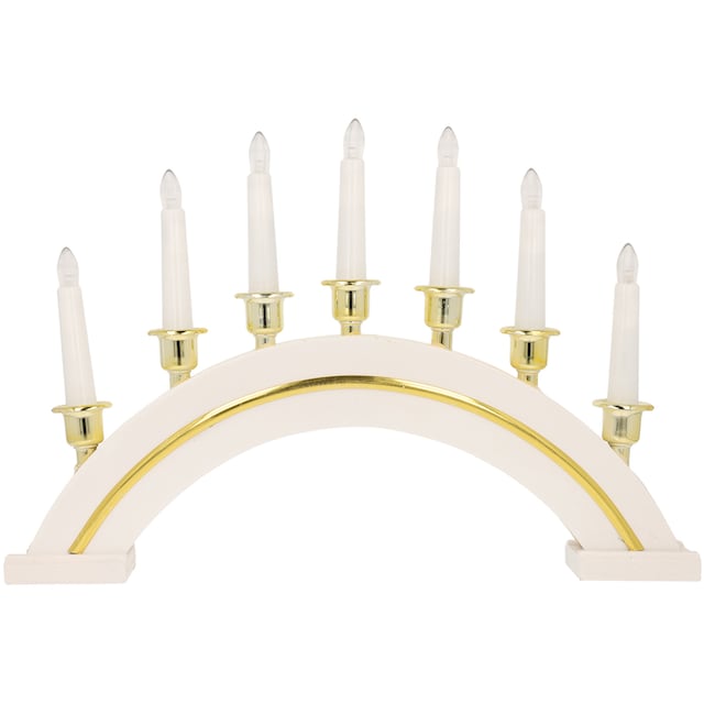 Myflair Möbel & Accessoires LED Dekoobjekt, Kerzenbrücke mit 7 LED Kerzen,  Höhe ca. 27 cm, Weihnachtsdeko bestellen bei OTTO