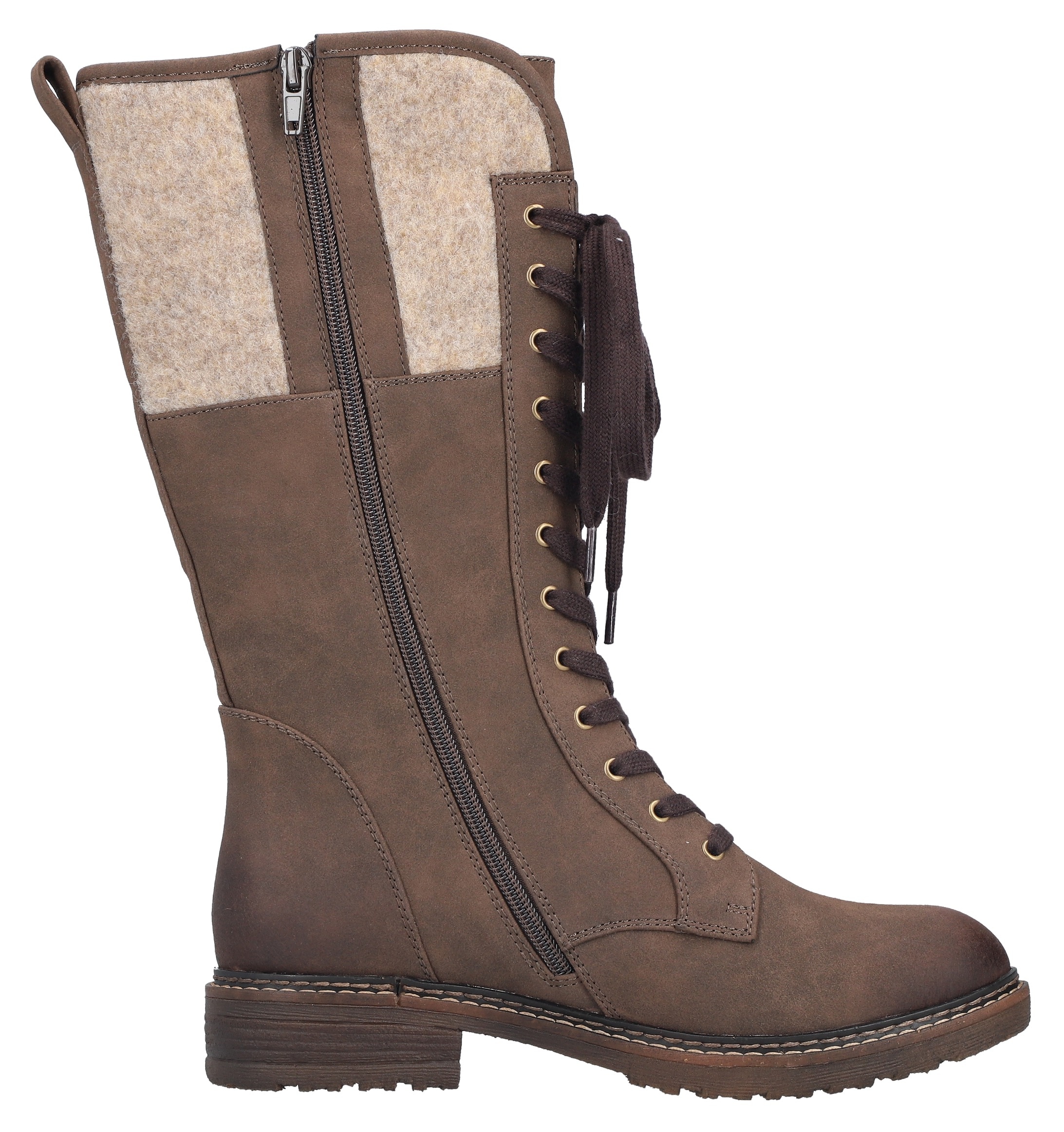 Rieker Schnürstiefel  , Winterstiefel, Blockabsatz, Warmfutter, mit Tex-Ausstattung