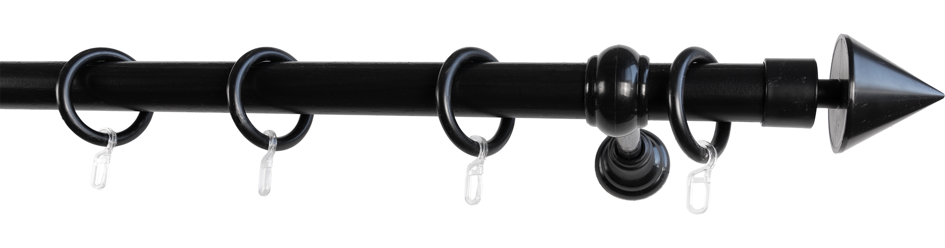 GARESA Gardinenstange »SEMARA« Ø 28 mm 1 läufig-läufig Wunschmaßlänge Vorhanggarnitur, Kunststoff, verlängerbar, mit Ringe/2 Lauf Gleiter