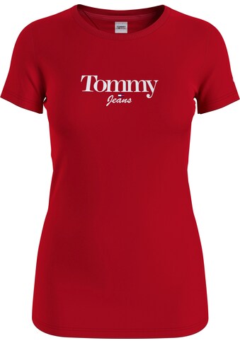 Tommy Jeans Kurzarmshirt »TJW SKINNY ESSENTIAL LOGO 1 SS«, mit kontraststarkem Tommy... kaufen