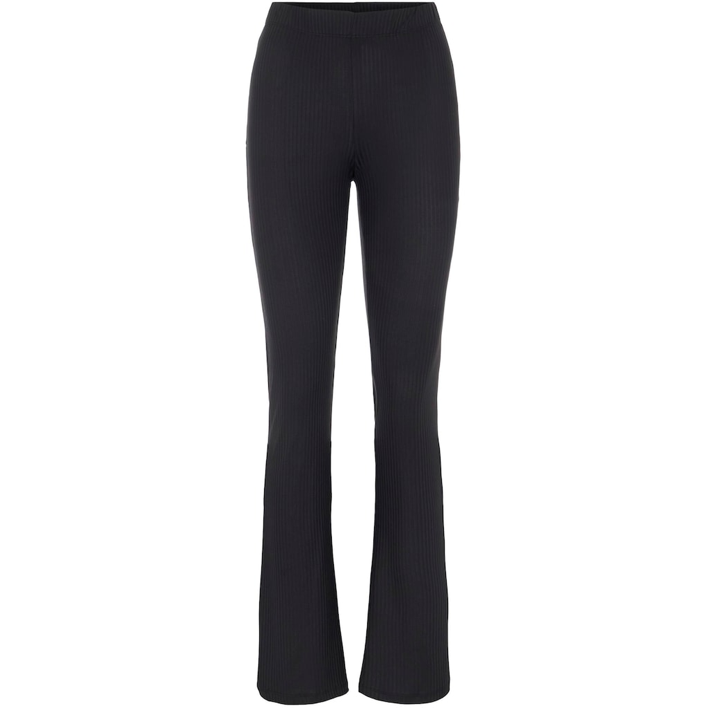 pieces Jeggings »PCTOPPY MW FLARED PANT«, Flared Style