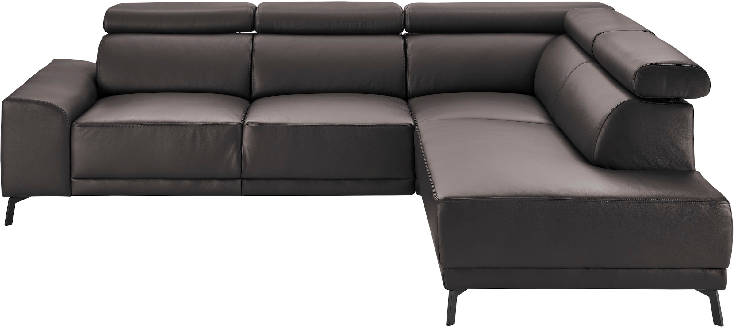 3C Candy Ecksofa »Greve modern und bequem, inkl. manueller Kopfteilverstellung, L-Form«, wahlweise mit motorischem Sitzvorzug
