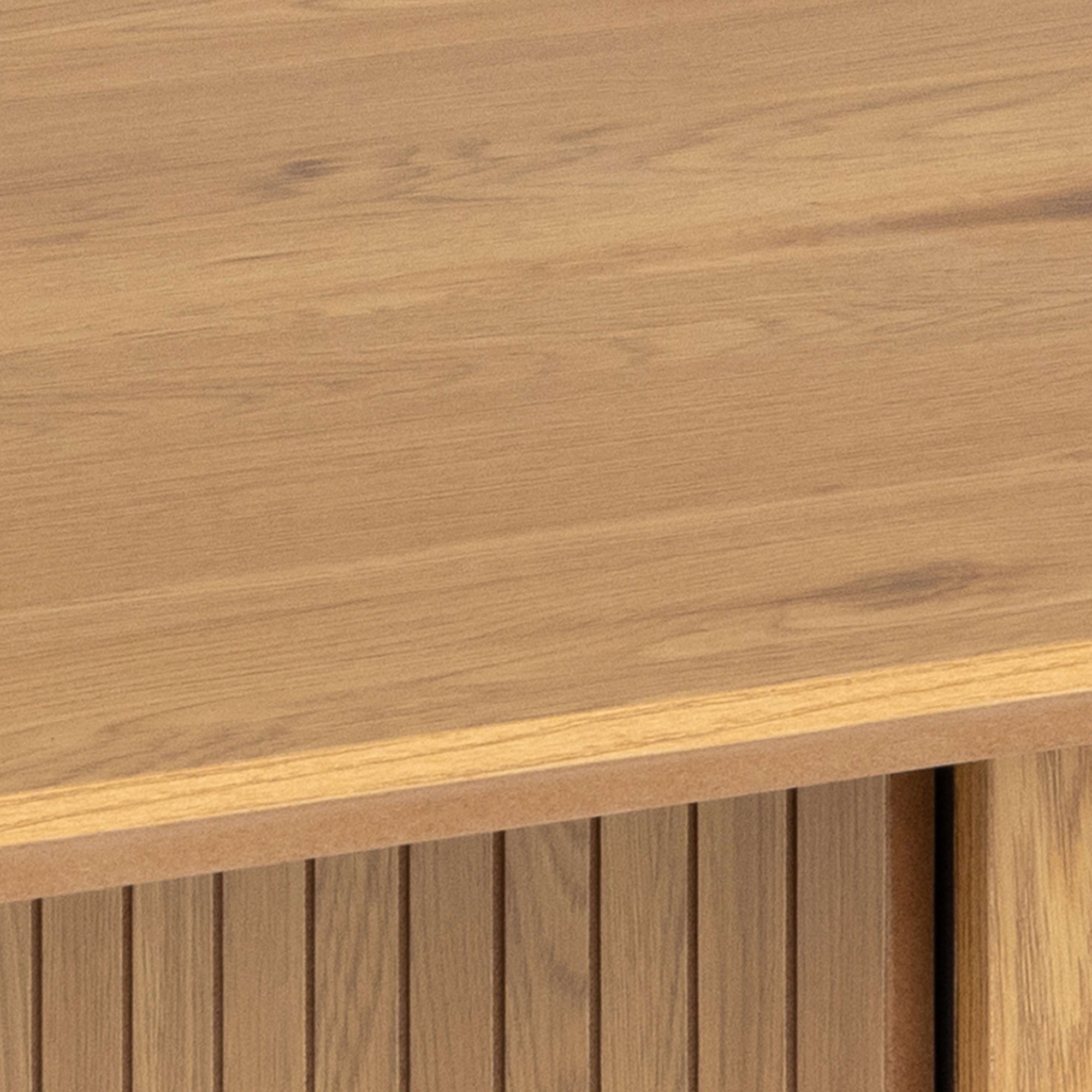 ACTONA GROUP Esstisch »Colima«, Esstisch, matt Wildeiche rau Melamin mit lamellenfront, 210x100x75 cm
