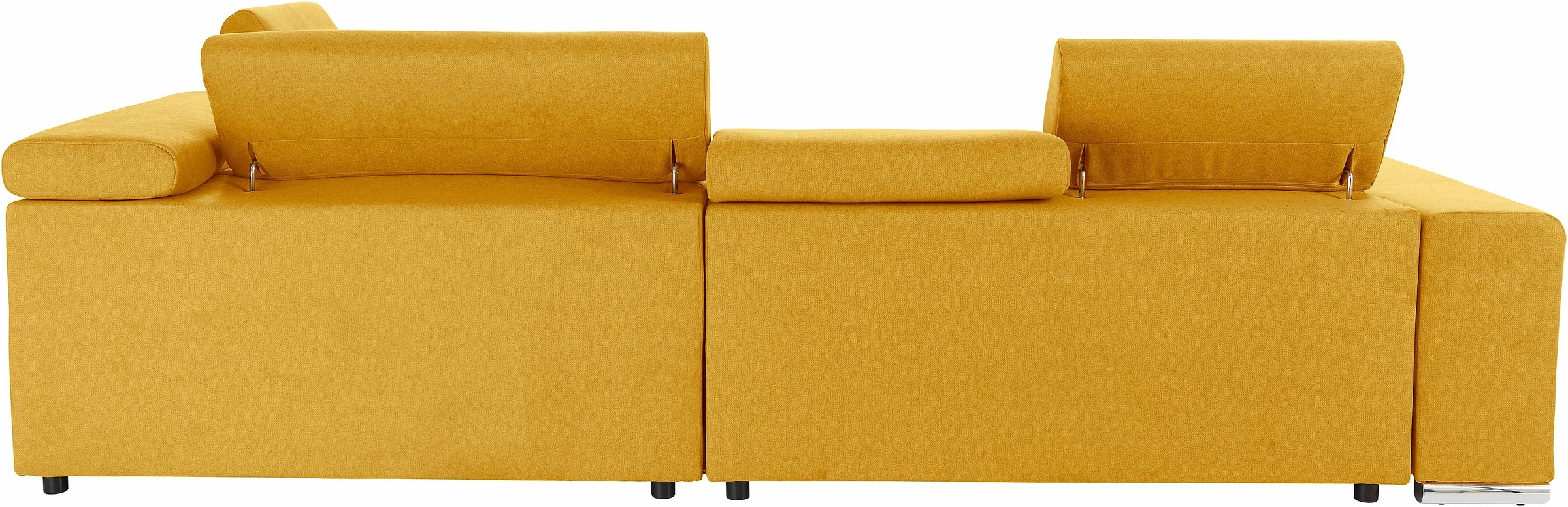 exxpo - sofa fashion Ecksofa »Elias, aktuelle Kreuzsteppung im Sitz, bequem, L-Form«, mit Kopf- bzw. Rückenverstellung, wahlweise mit Bettfunktion