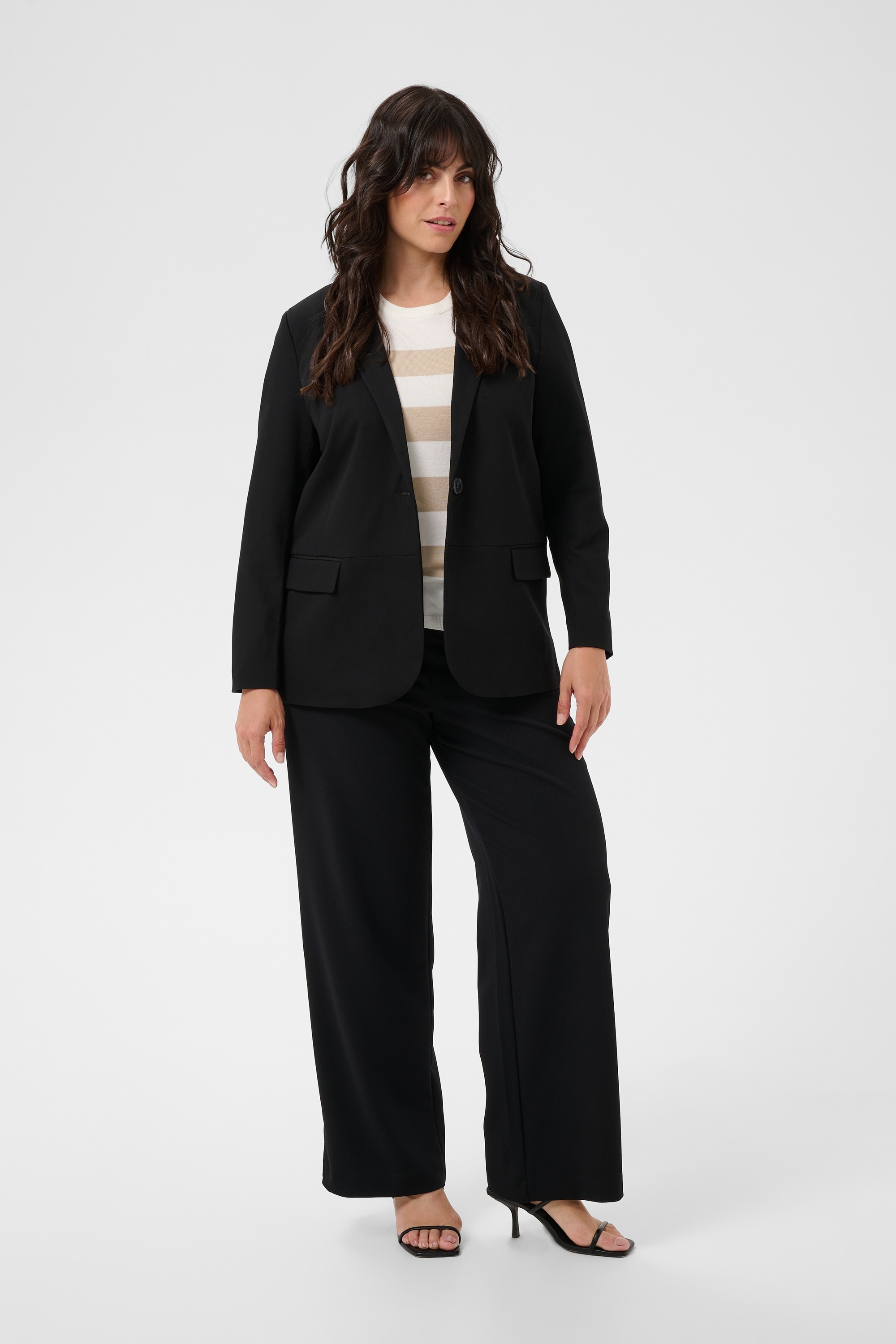 KAFFE Curve Stoffhose »Damen Strickhose KCathena«