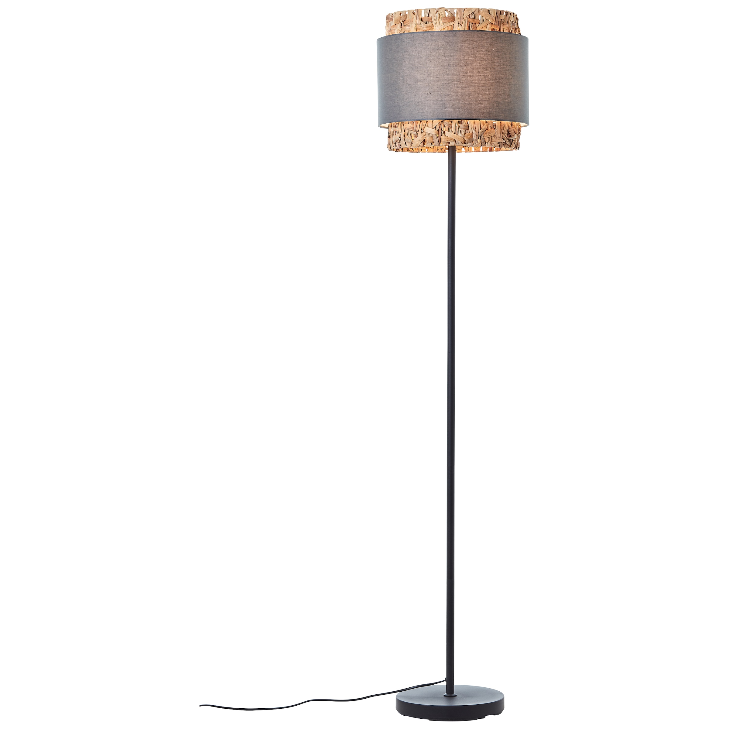 Brilliant Stehlampe »Waterlilly«, 1 online 35 OTTO Ø cm, Metall/Textil/Wasserhyazinthe, bei E27, flammig-flammig, grau/beige
