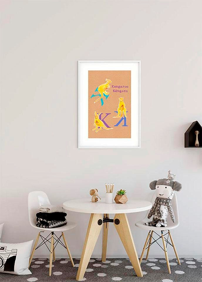 Komar Bild »ABC Animal K«, Buchstaben, (1 St.), Wandbild zur Dekoration - ohne Rahmen
