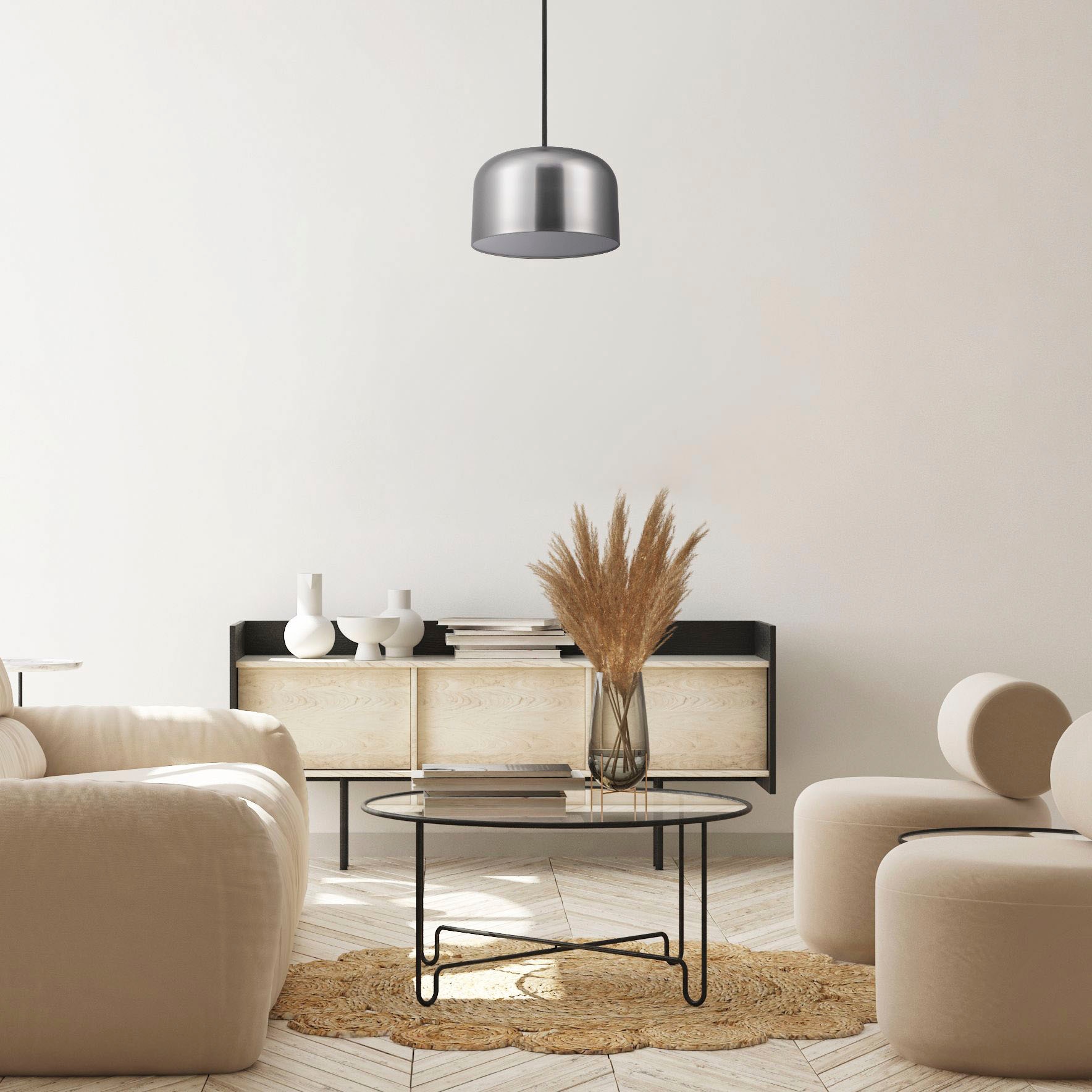 Paco Home Pendelleuchte »BOWL«, 1 flammig, Leuchtmittel E27 | ohne Leuchtmittel