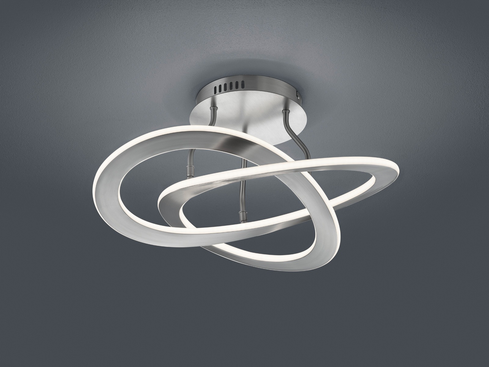 TRIO Leuchten LED Deckenleuchte »Oakland«, 1 flammig, Leuchtmittel LED-Board | LED fest integriert, modernes Design / bequem über Wandschalter dimmbar (3 Stufen)