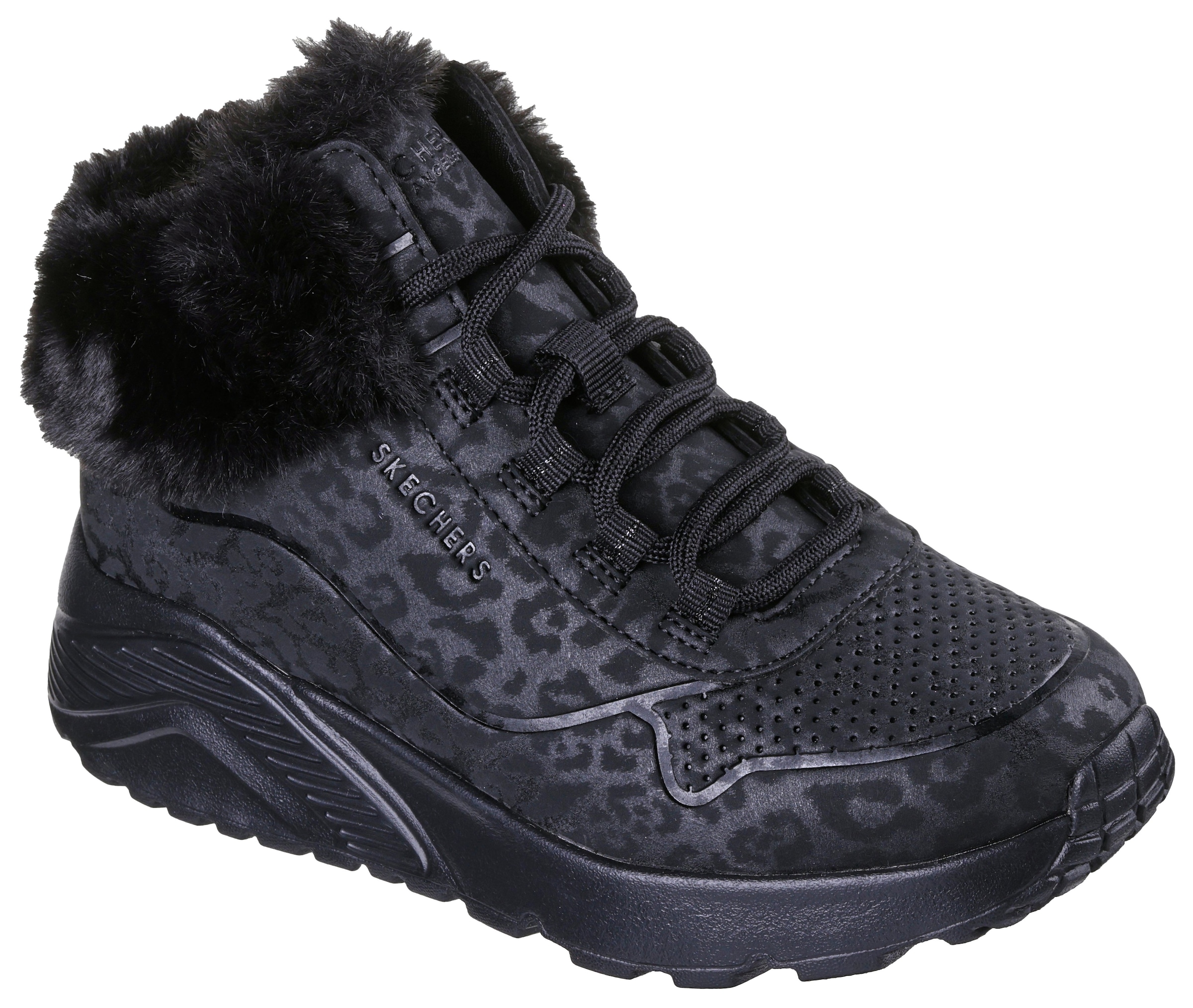 Skechers Winterboots »UNO LITE«  Schnürboots mit Reißverschluss, Größenschablone zum Download