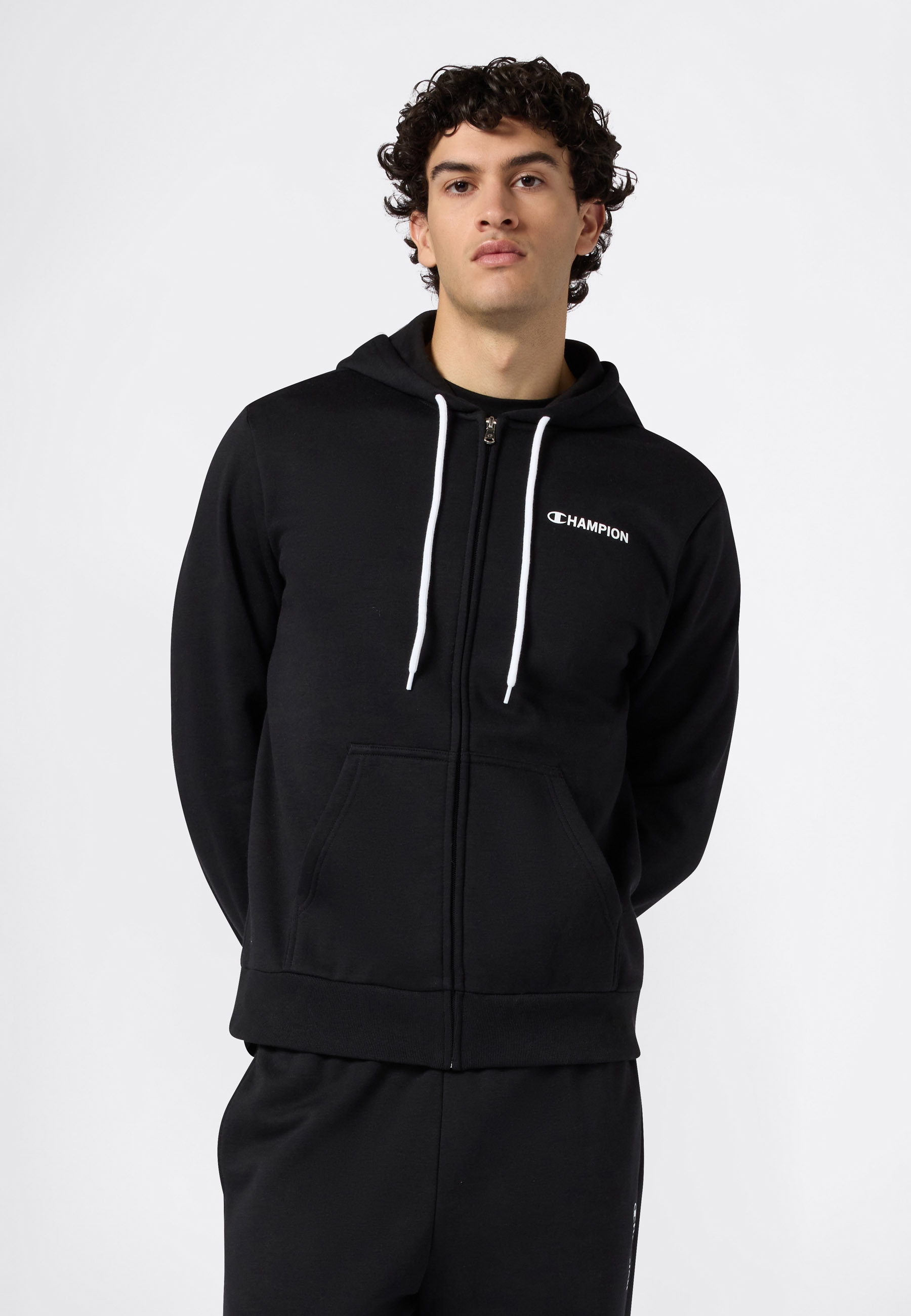 Champion Kapuzensweatjacke »Graphic Full Zip Hoodie« 1 Stk. mit Kapuze, für Alltag, aus Baumwolle und Polyester