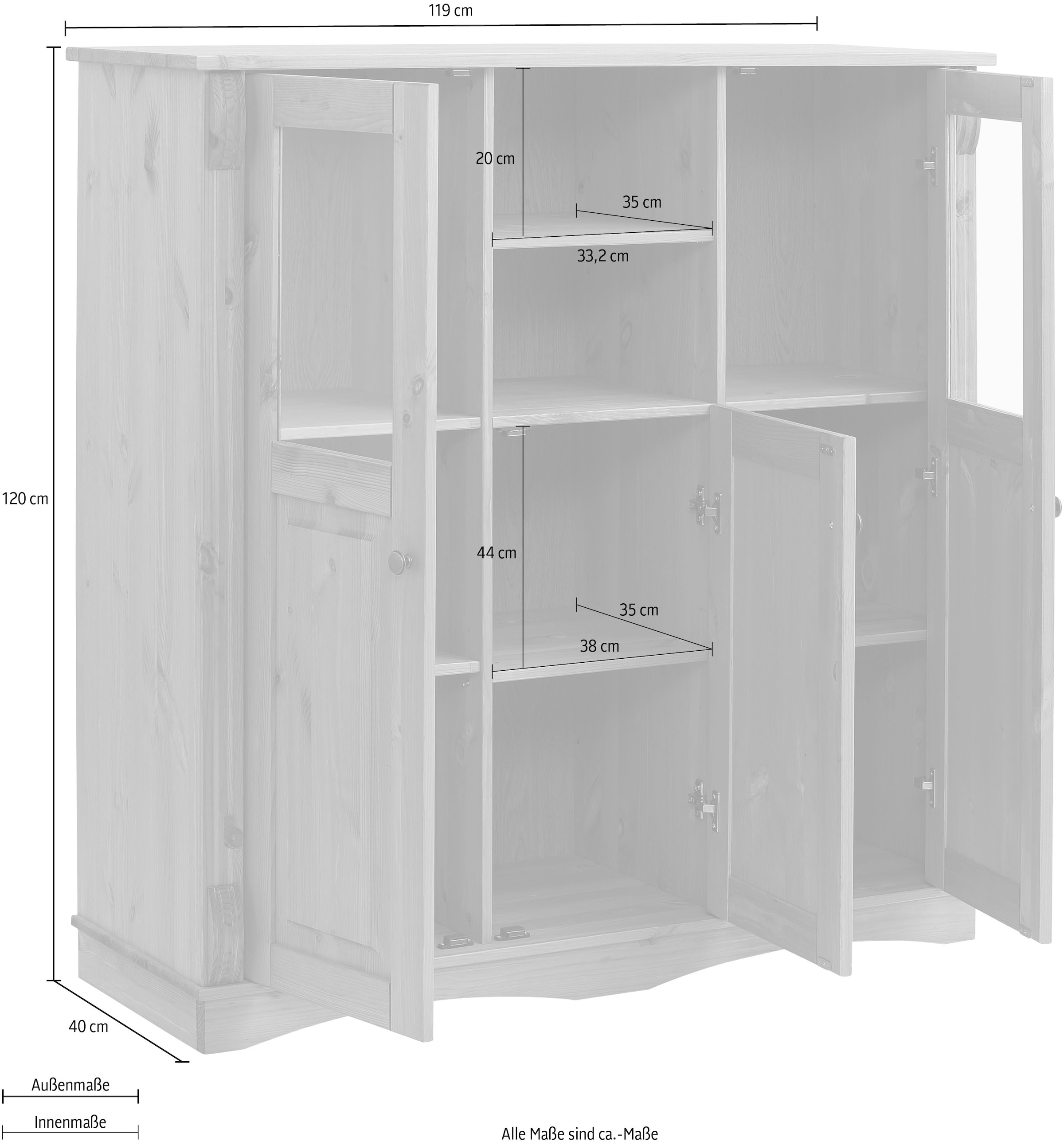 Home affaire Highboard »Teresa«