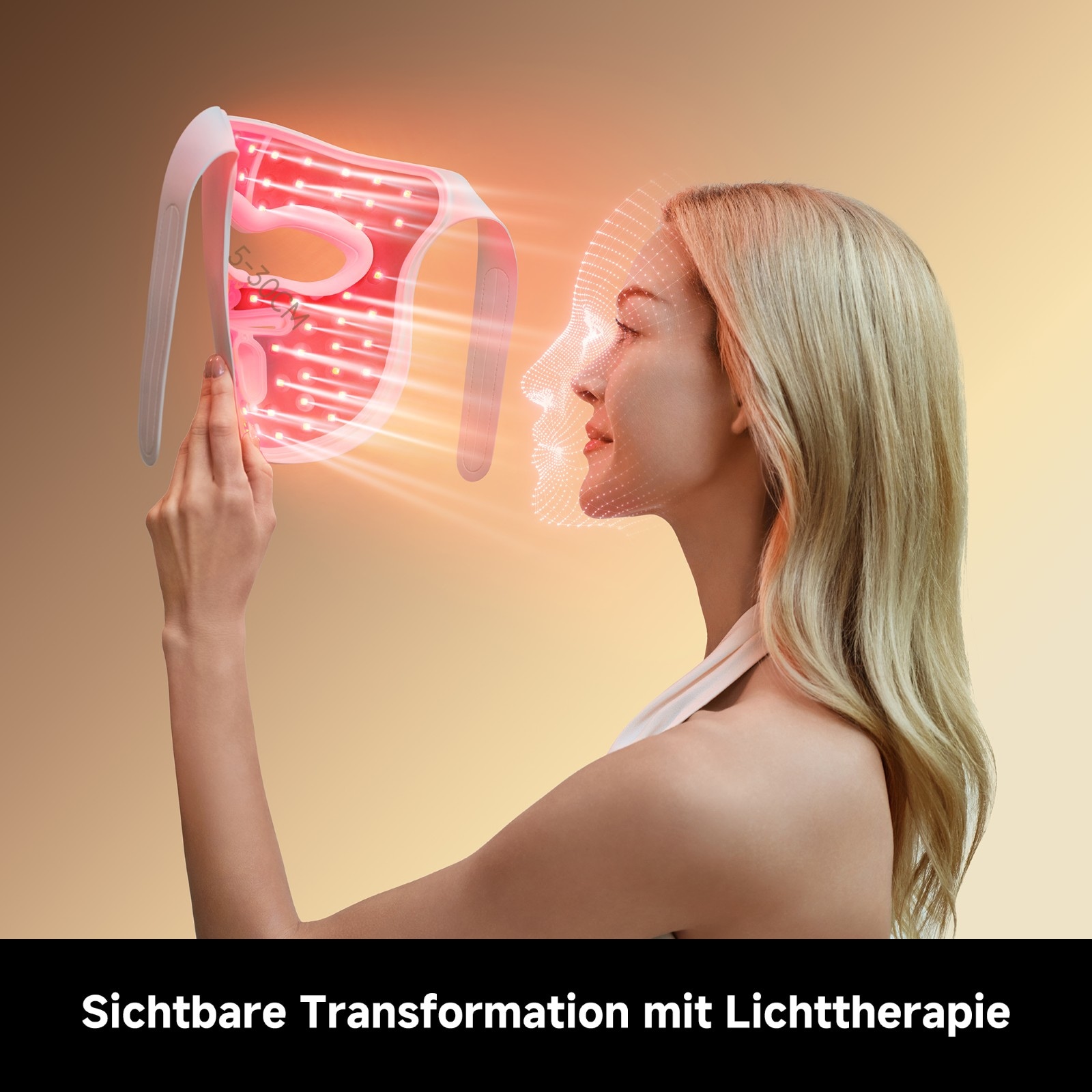 Dreame LED-Gesichtsmaske »Chrona« 280 LEDs, 5 Lichtmodi, kabellos, ergonomische 3D-Passform