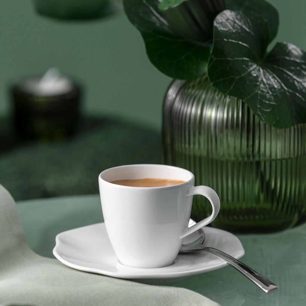 Villeroy & Boch Espressotasse »Espressotassen Pura 50 ml 6er Set weiß« Spülmaschinenfest, Mikrowellensicher