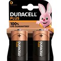 Duracell Batterie »Plus«, LR20, (Packung, 2 St.)