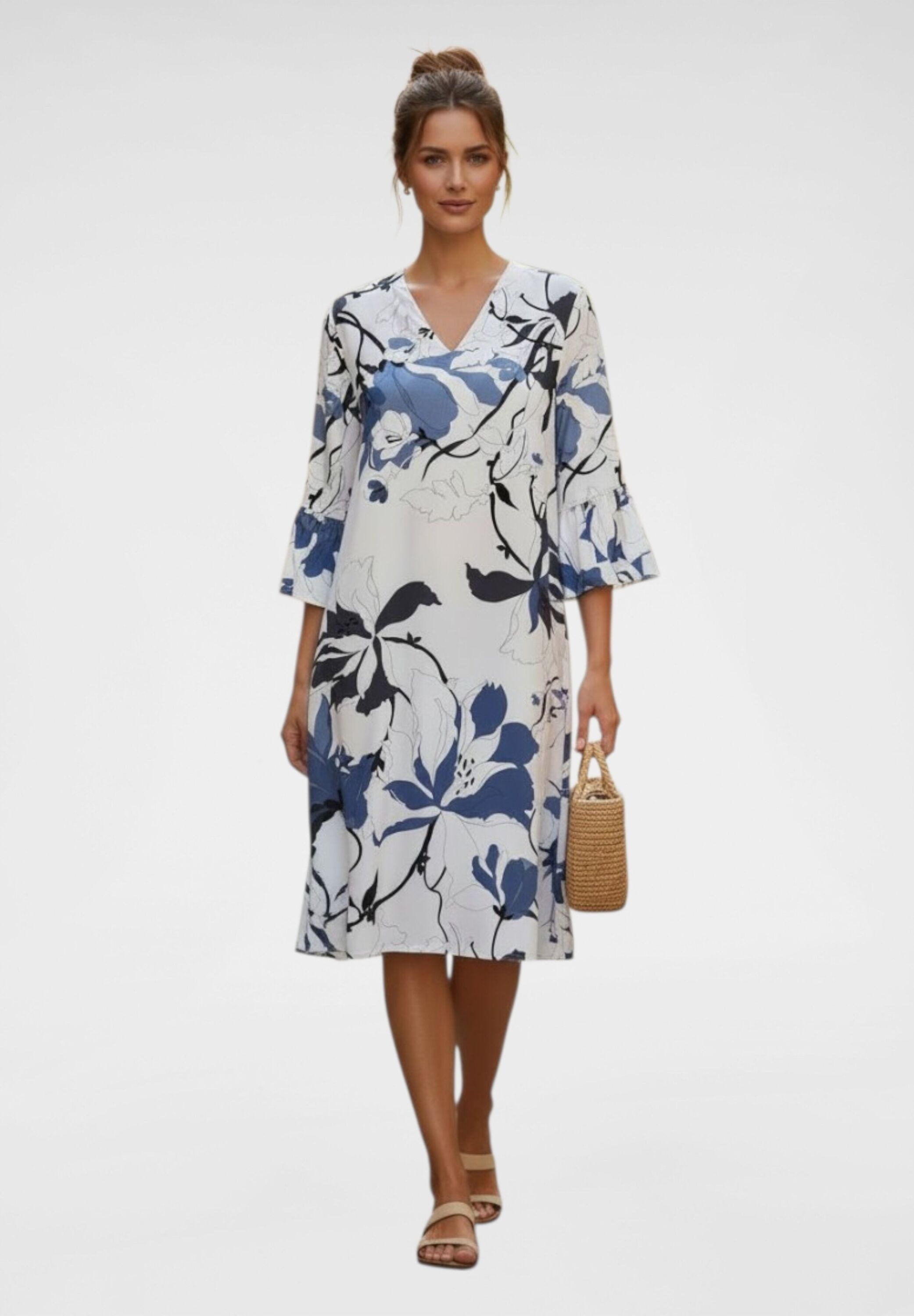NAVIGAZIONE Blusenkleid »NAVIGAZIONE Kleid« Blumenmuster