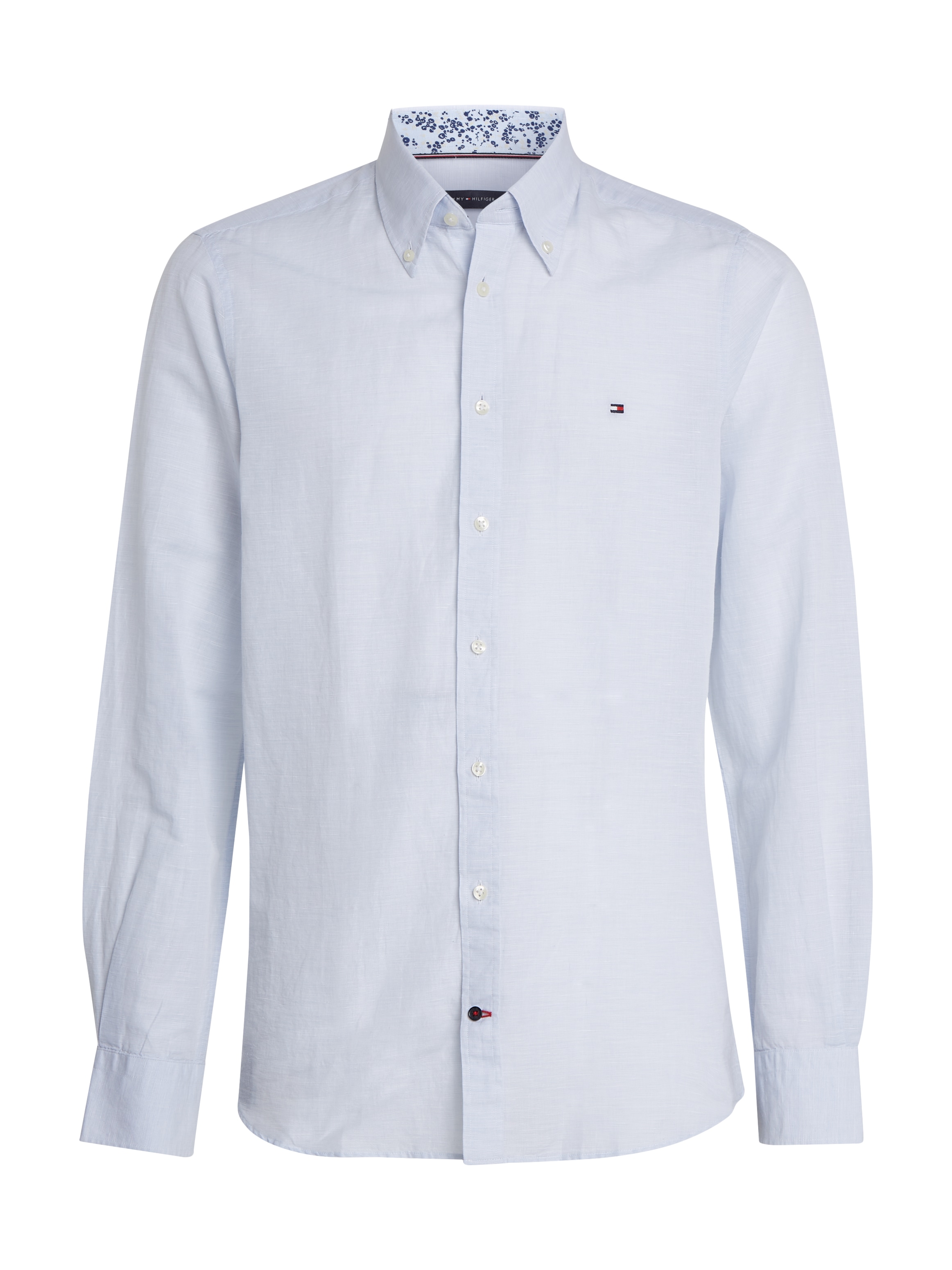 Tommy Hilfiger Langarmhemd »CL W-CO LINEN SOLID SF SHIRT«