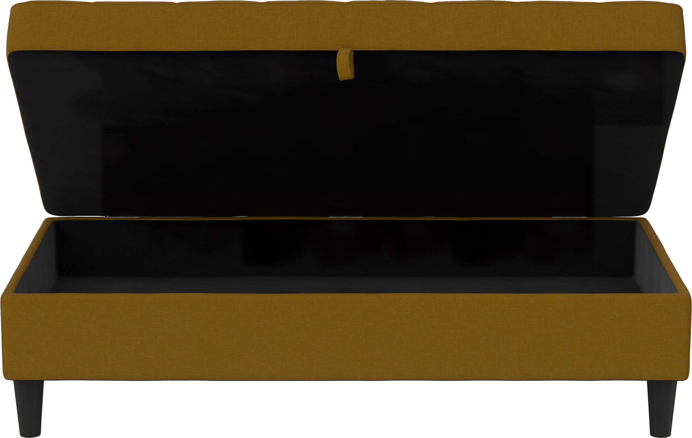 Dorel Home Stauraumhocker »Presley«, Polsterhocker mit Stauraum, frei im Raum stellbar, Sitzhöhe 43 cm