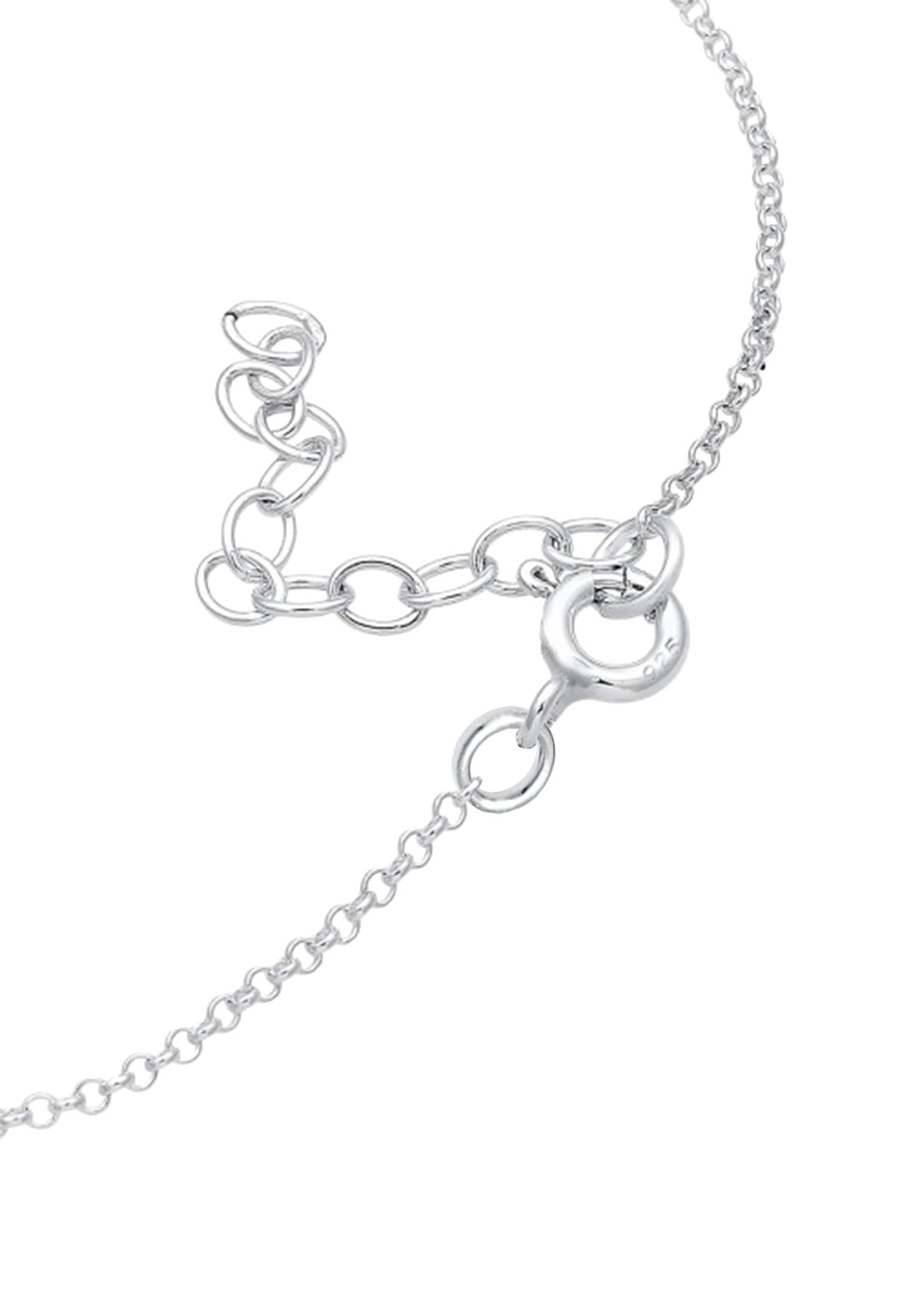 Elli Armkette »Armband Synthetischer Opal 925 Sterling Silber«