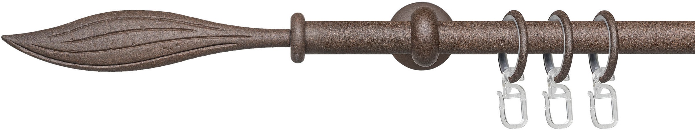 Liedeco Gardinenstangen-Endstück »Endstück, Endknopf Blatt "Esperanca" für 16 mm Stangen« Endstück, Endknopf