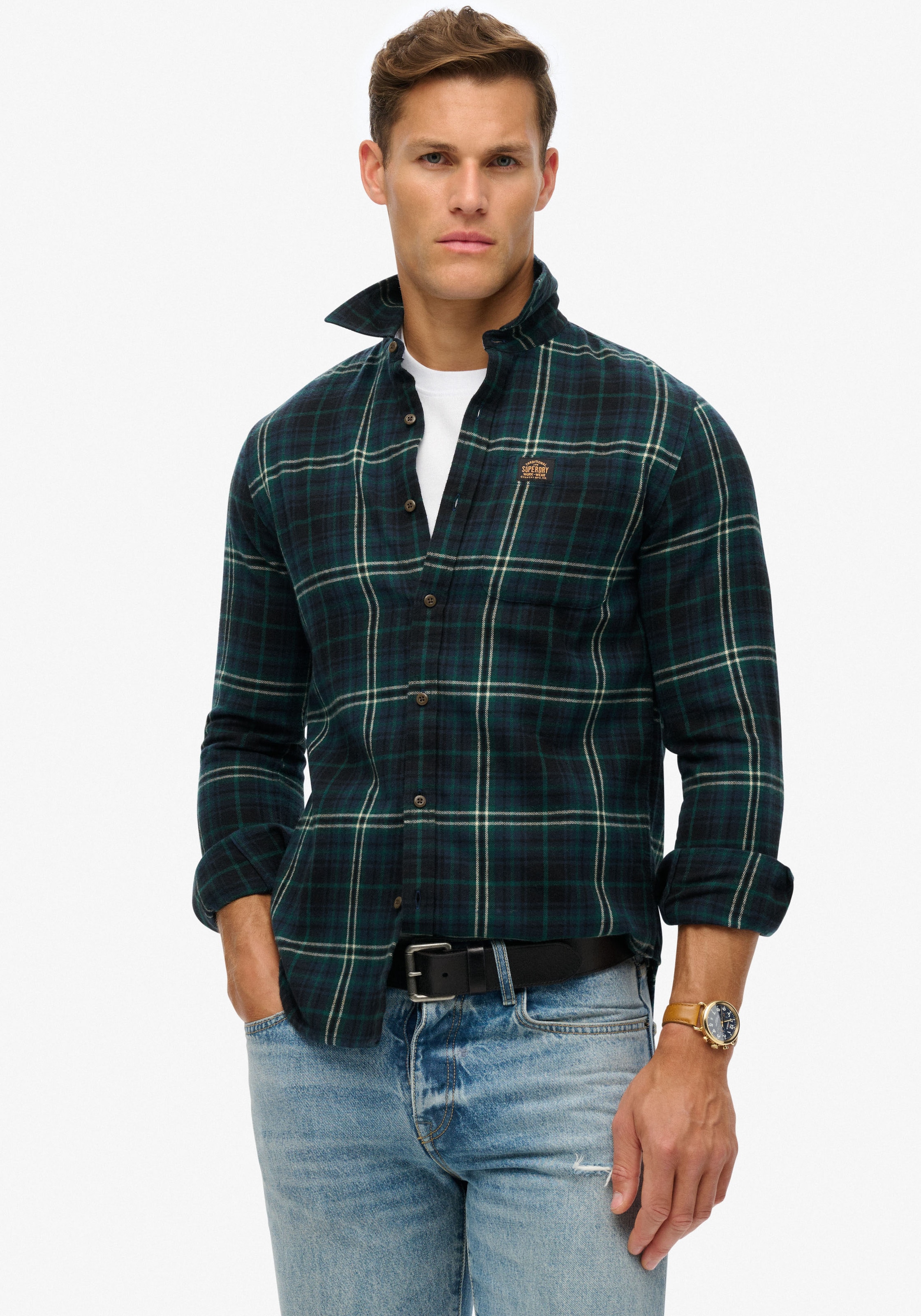 Langarmhemd »Organic Cotton Lumberjack Check Shirt«