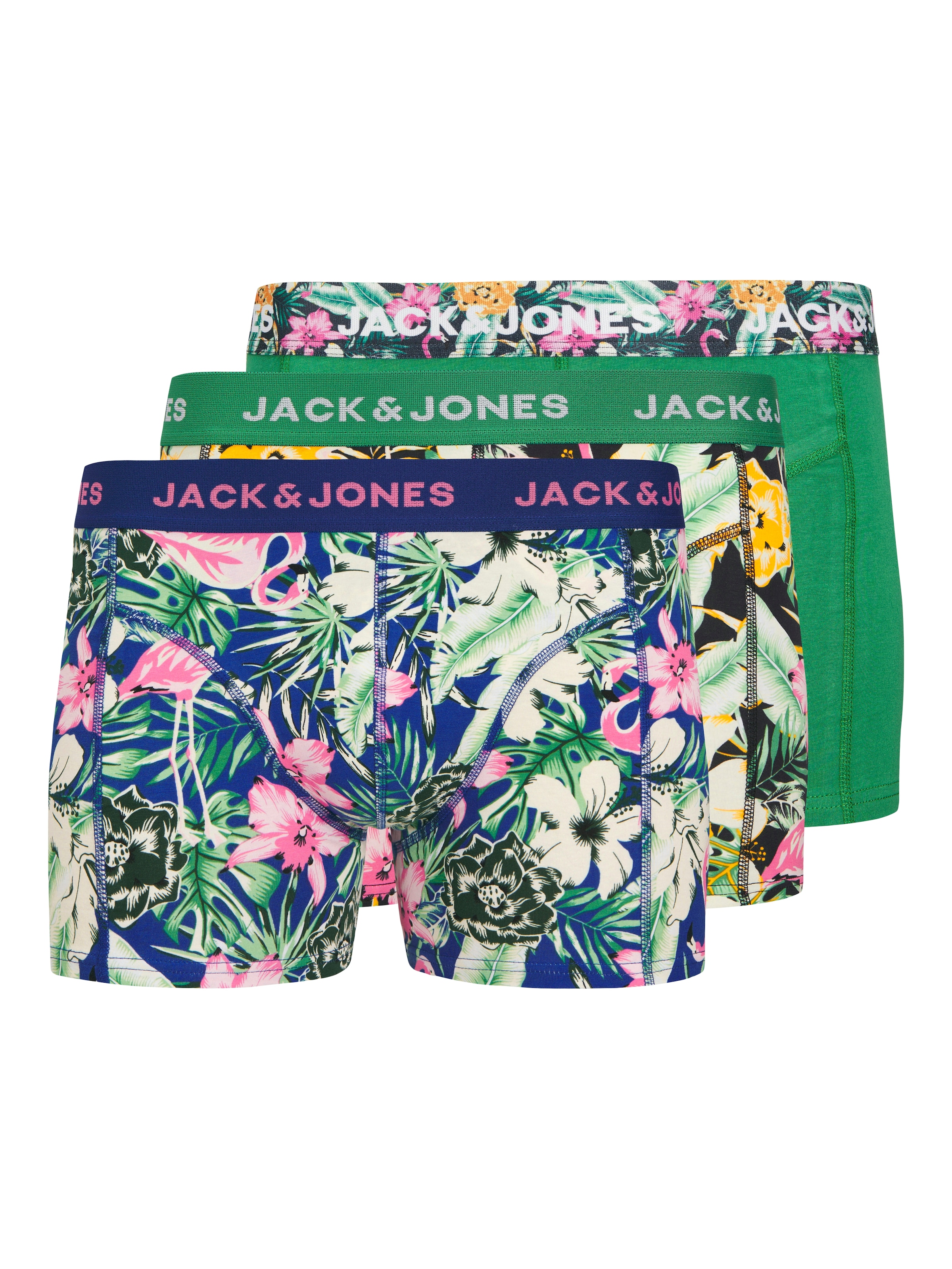 Jack & Jones Trunk »JACFRED FLAMINGO TRUNKS 3 PACK SN«, (Packung, 3 St.)