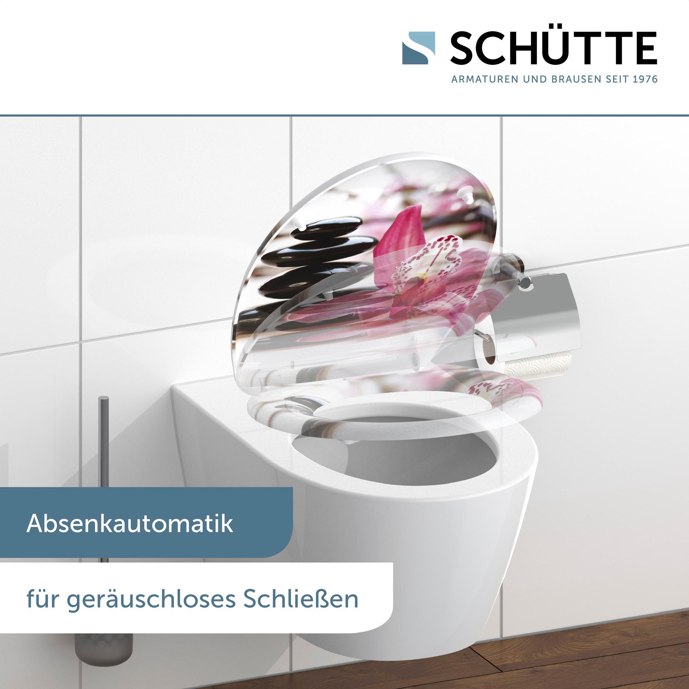 Schütte WC-Sitz »Wellness«, Duroplast, mit Absenkautomatik und Schnellverschluss