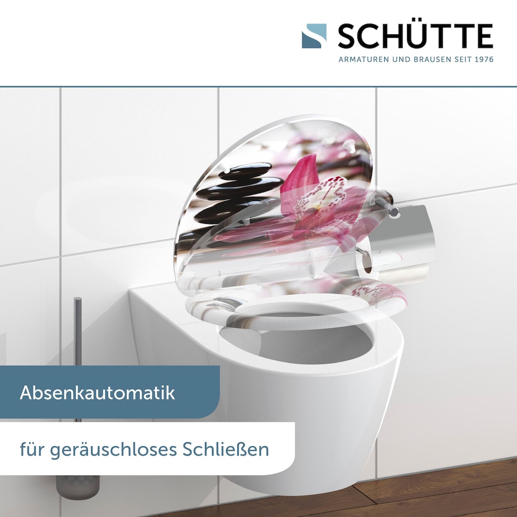 Schütte WC-Sitz »Wellness«, Duroplast, mit Absenkautomatik und Schnellverschluss