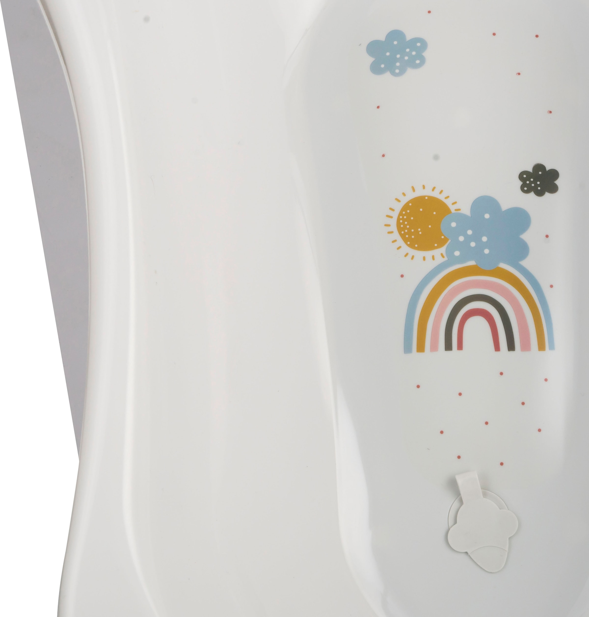 keeeper Babybadewanne »Maria - Rainbow, weiß«, mit Stöpsel, Made in Europe