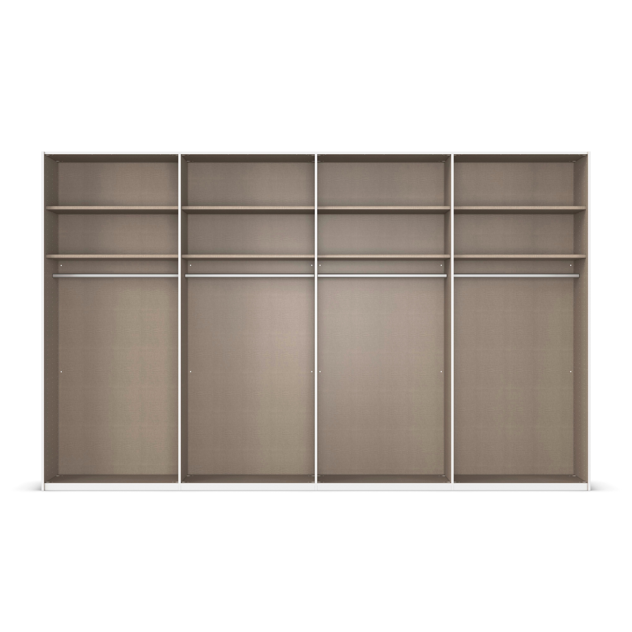 rauch Schwebetürenschrank »Kleiderschrank Schrank Garderobe Schlafzimmerschrank SCALE-LINE«, edle Optik mit Bauchbinde in Korpusfarbe Dekorfront MADE IN GERMANY