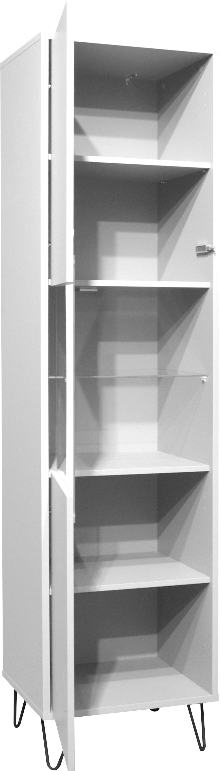 Mäusbacher Standvitrine »Bonnie TOPSELLER!«, Vitrine mit wechselbarem Türanschlag