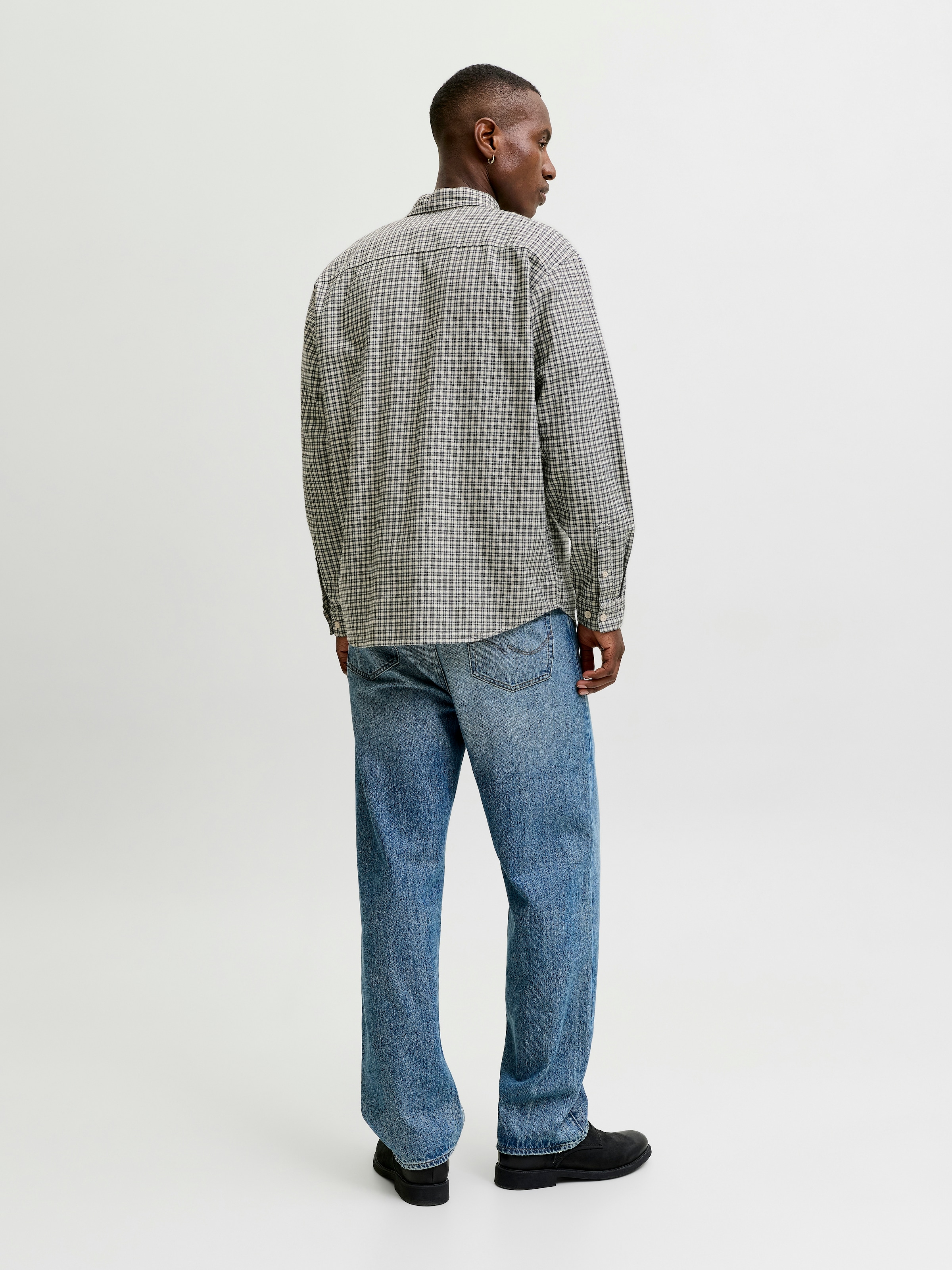 Jack & Jones Langarmhemd »JJCARTER CHECK SHIRT LS SN« Baumwolle, relaxed fit