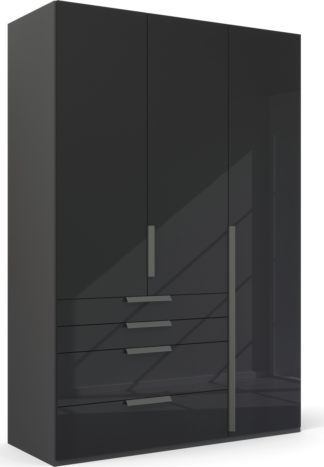 rauch Drehtürenschrank »Kleiderschrank Schrank Garderobe Wäscheschrank PURISMA Glasfront« in den Breiten 151/201/251/301 cm, inkl. SOFT-CLOSE-FUNKTION,  mit Schubladen und umfangreichem Zubehör MADE IN GERMANY