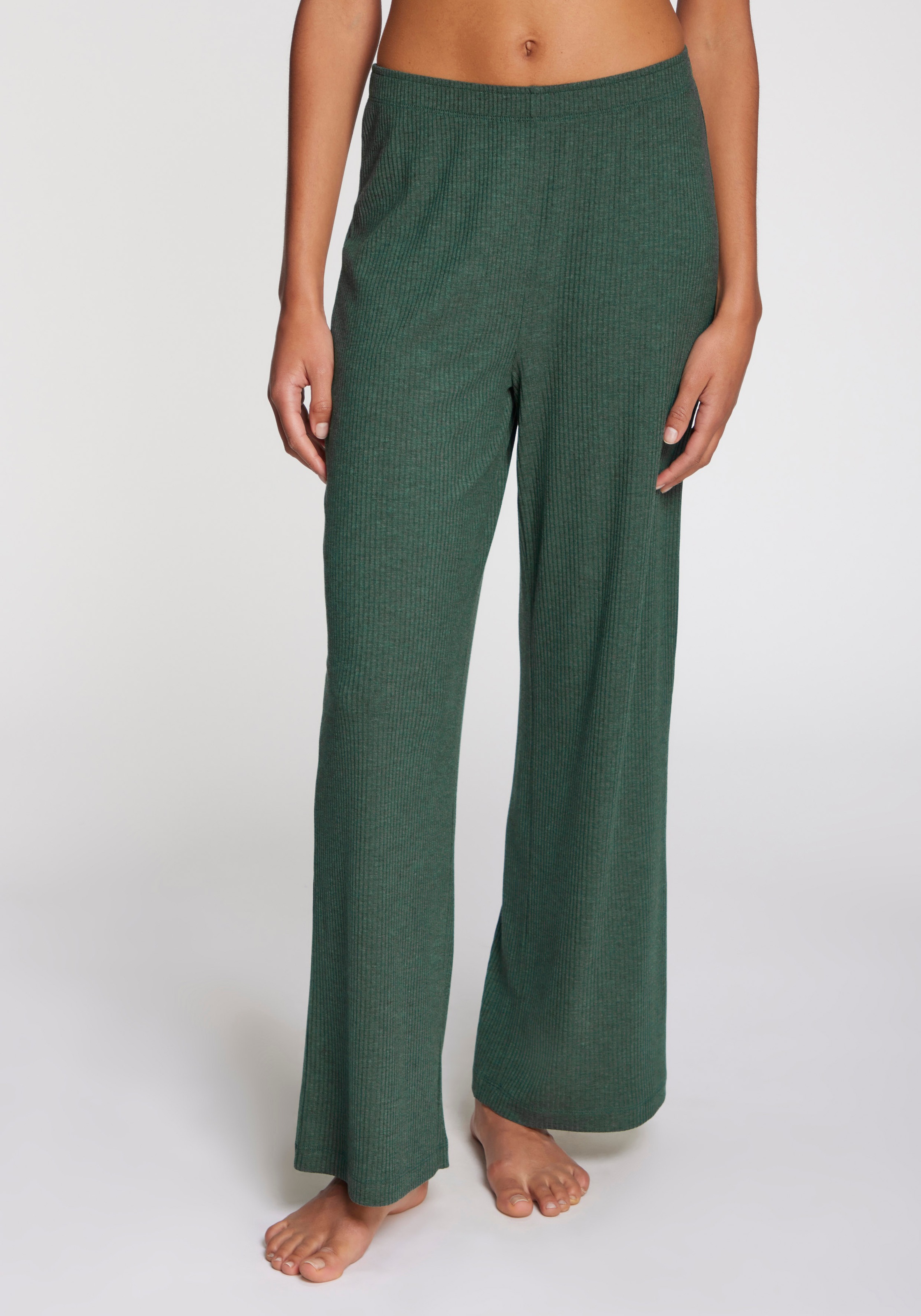 s.Oliver Pyjamahose, Aus weicher Rippqualität
