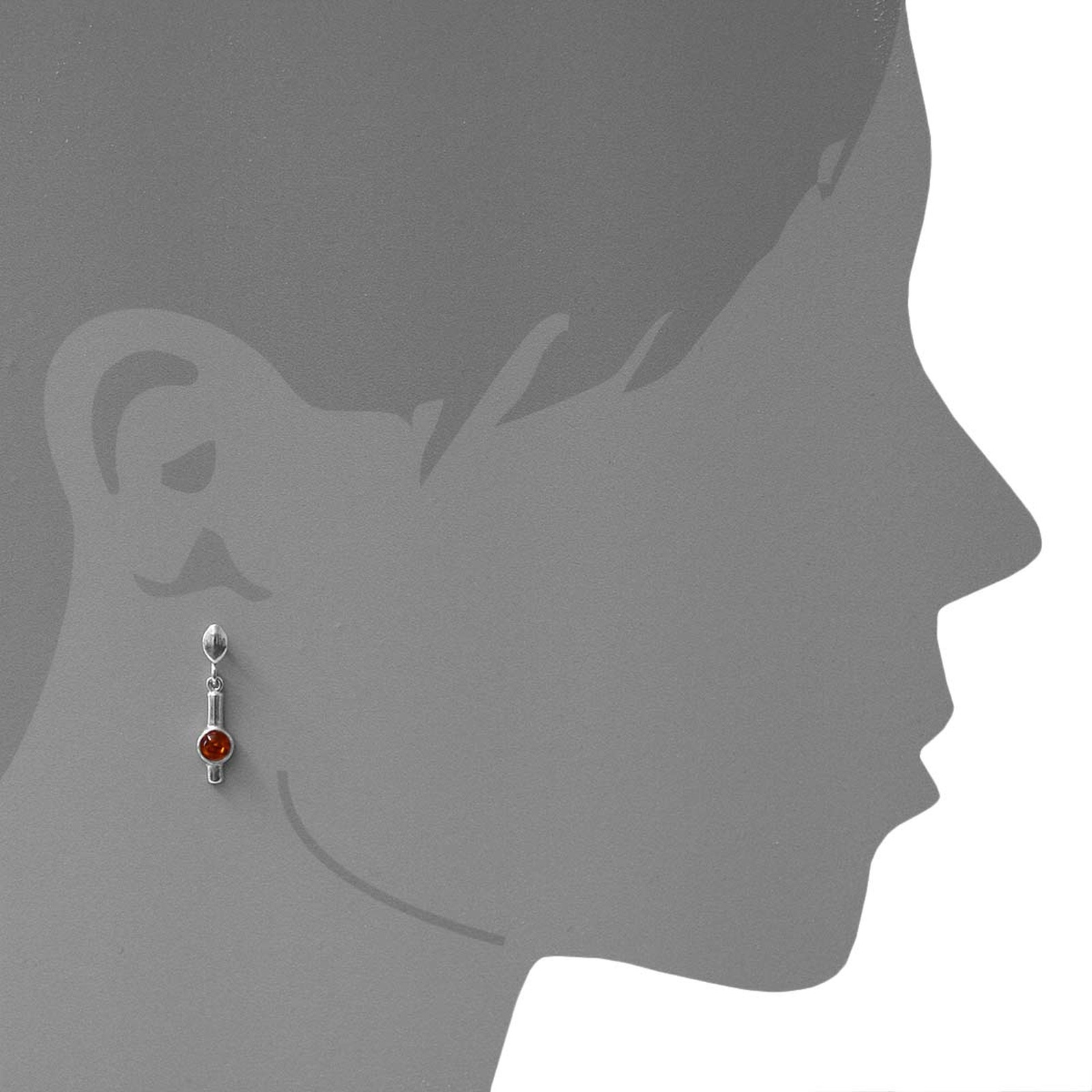 OSTSEE-SCHMUCK Paar Ohrhänger »- Cirsten - Silber 925/000 - Bernstein«