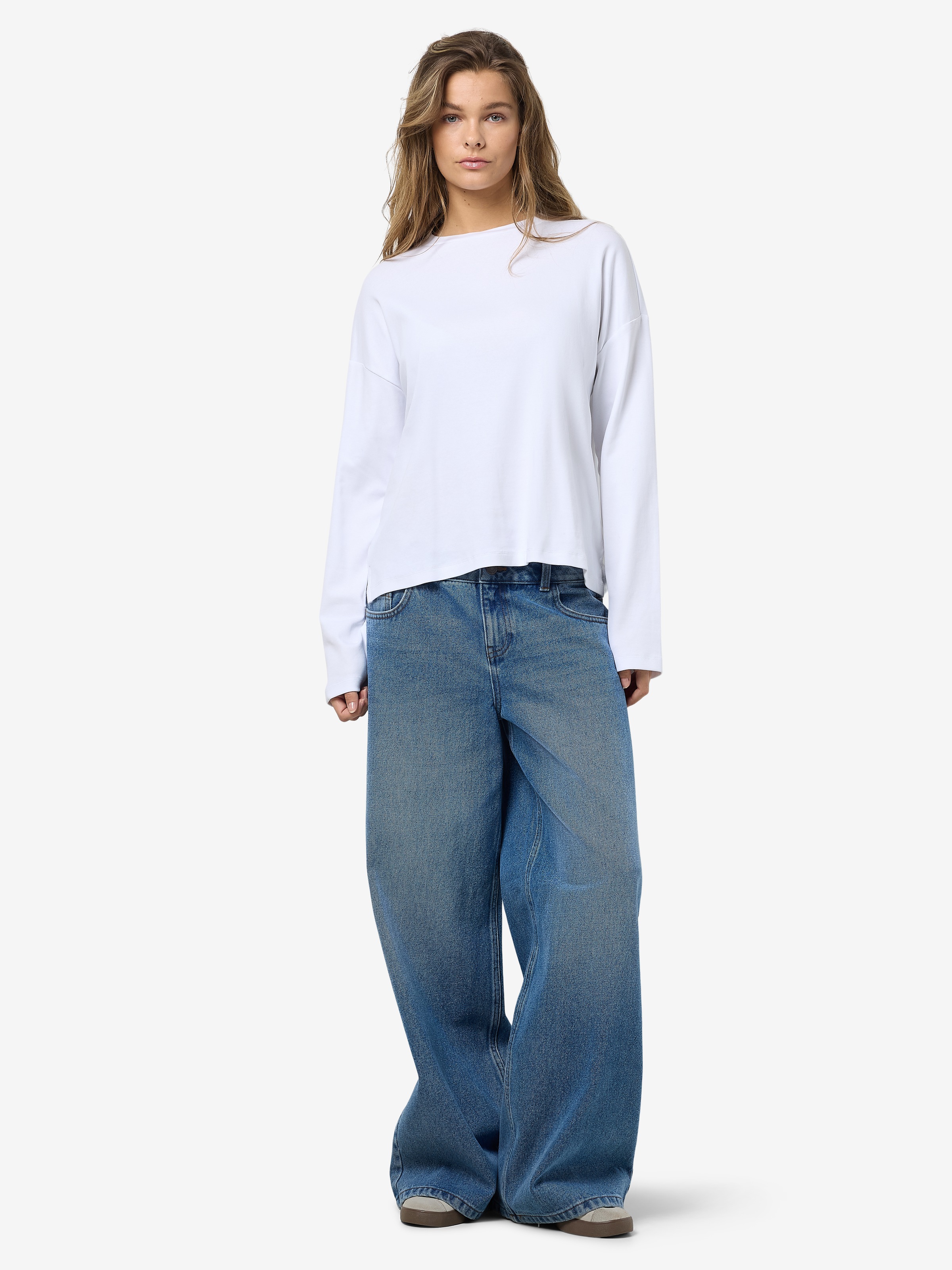 Noisy may Langarmshirt »NMMOCCA L/S REGULAR FIT TOP JRS FWD NOOS«