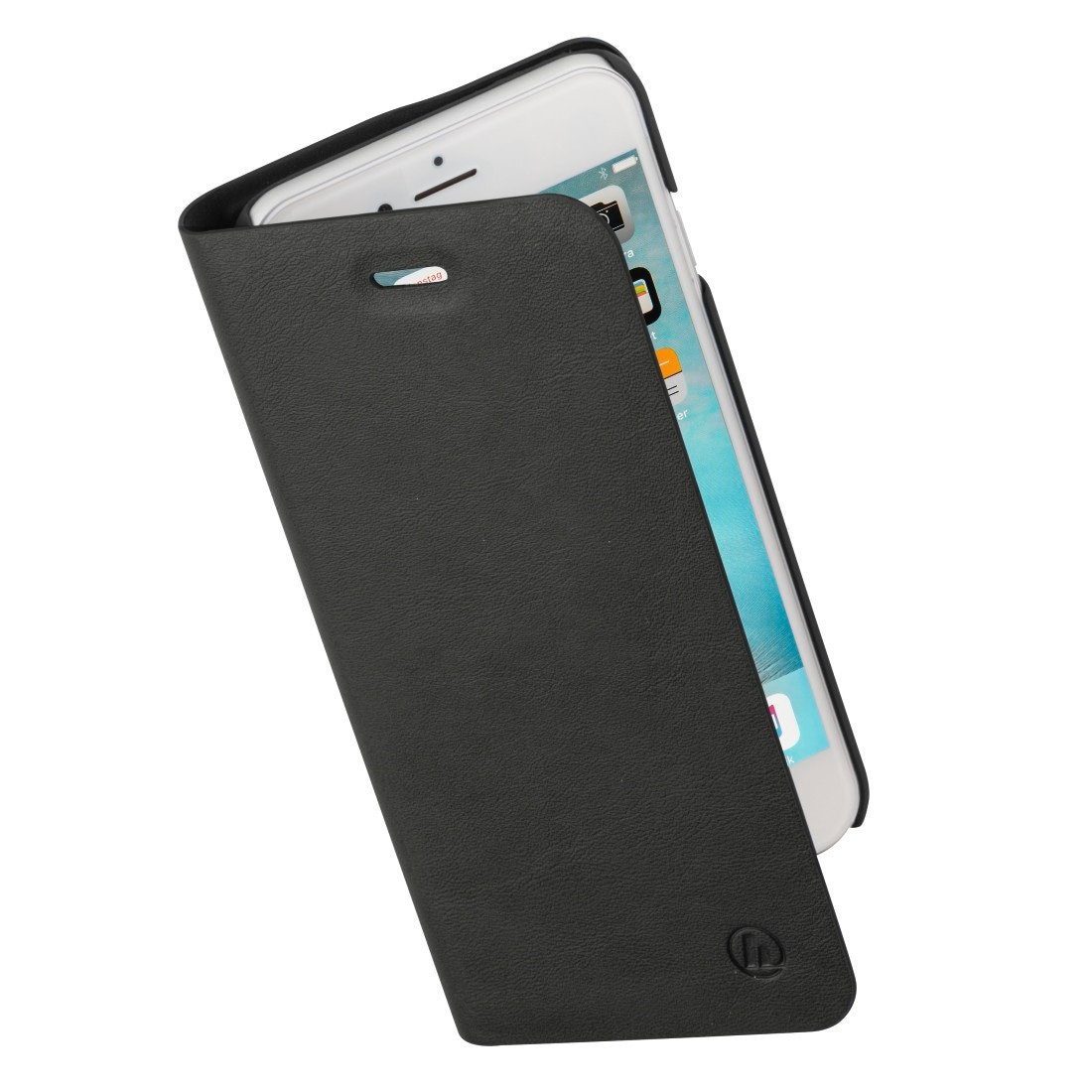 Hama Smartphone-Hülle »Booklet für Apple iPhone 6, iPhone 6s, Schwarz, Resistentes Kunstleder«, iPhone 6-iPhone 6S, Standfunktion & Einsteckfach mit Fingeröffnung