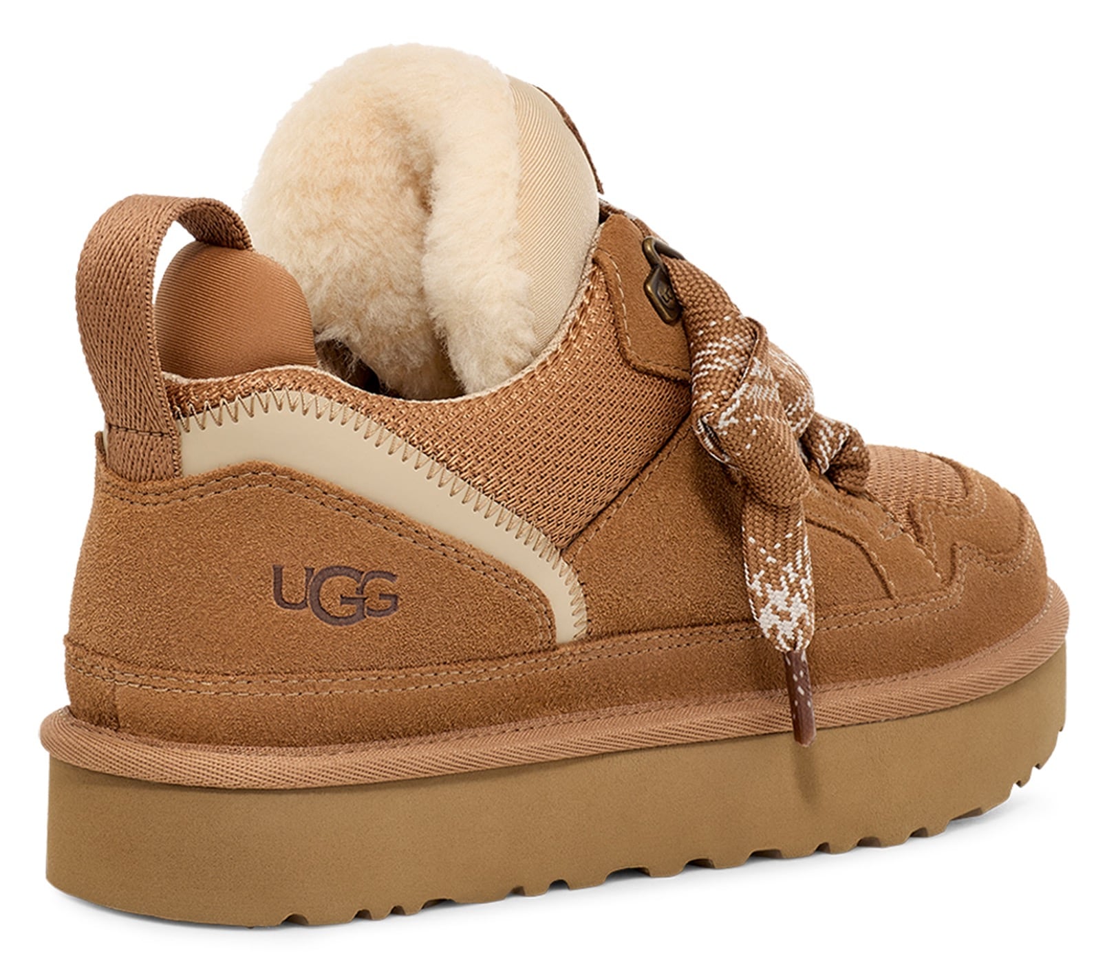UGG Plateausneaker »LOWMEL«, Midcut Sneaker, Schnürschuh mit gepolstertem Schaftrand
