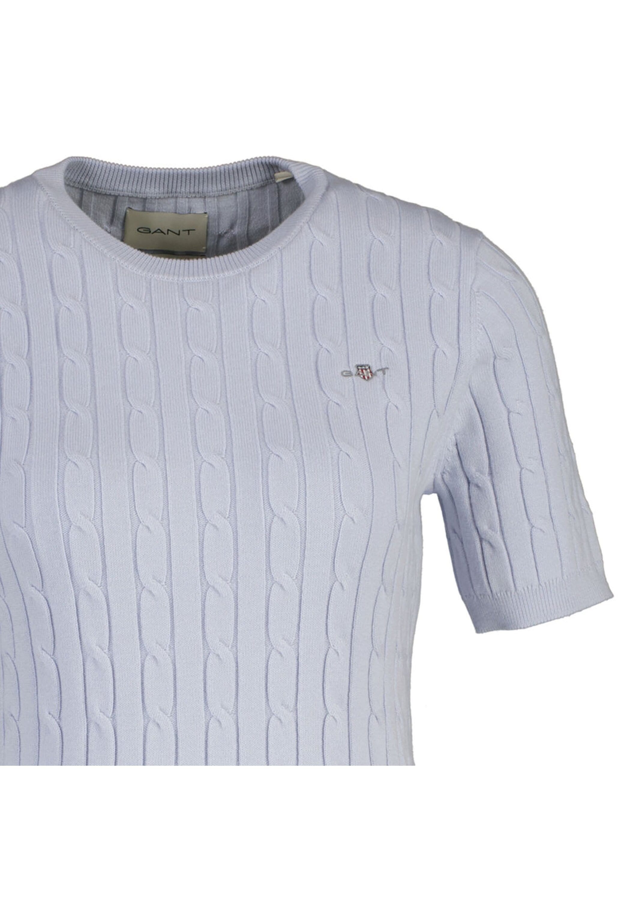 Gant T-Shirt »T-Shirt STRETCH COTTON CABLE C-NECK 1er Pack«