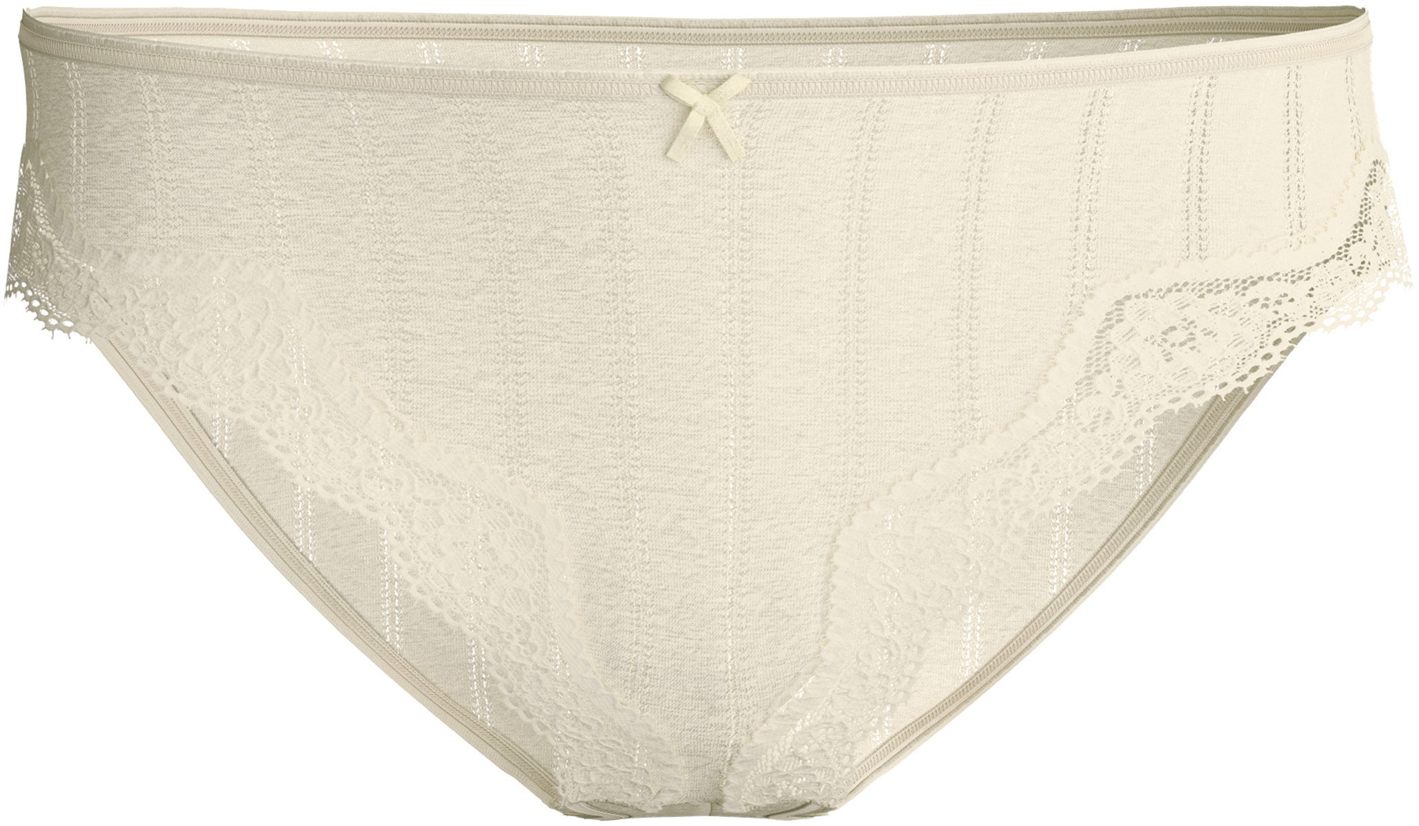 CALIDA Slip »Etude Toujours« Nadelstreifen-Optik, florale Spitze, Regular-Cut, Jacquard, elastisch