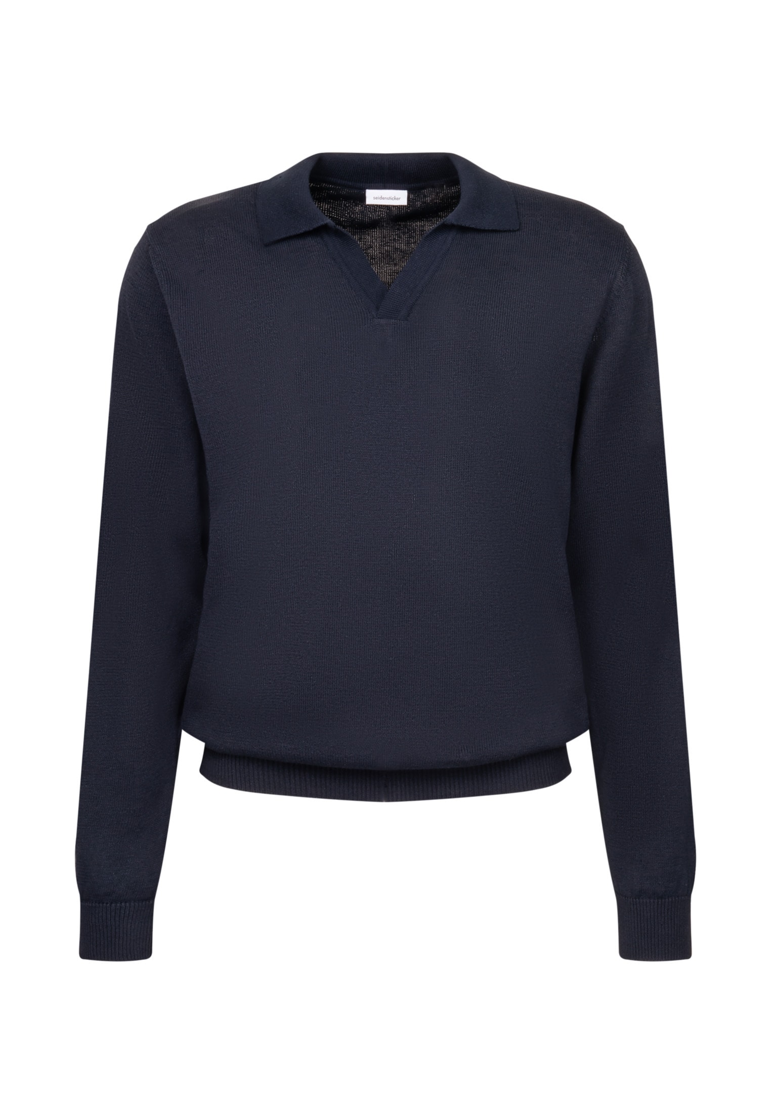 seidensticker Strickpullover »Regular«, Langarm Kragen Uni