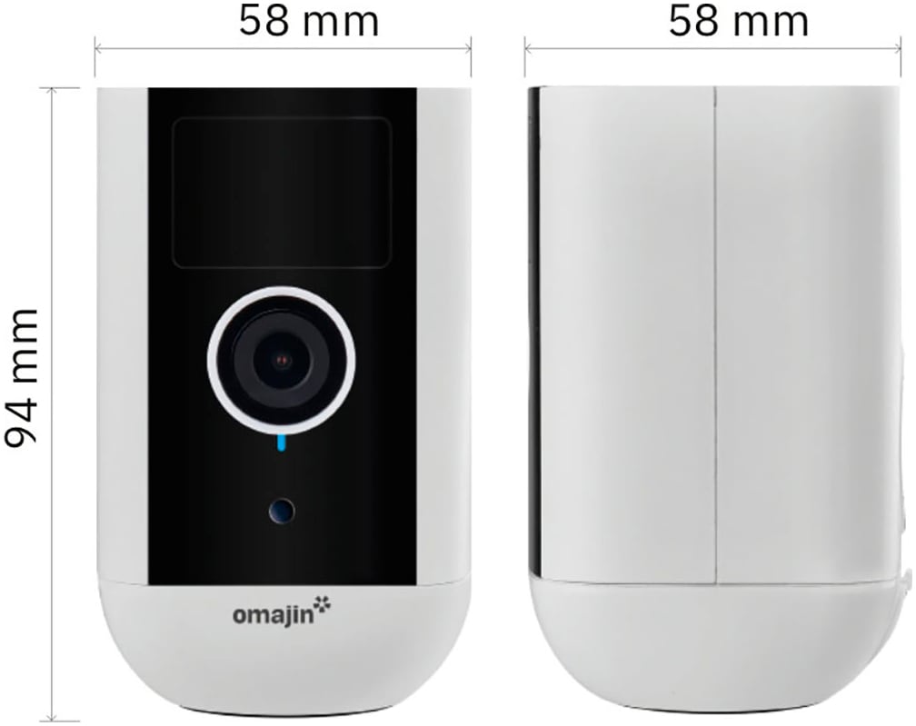 Omajin by Netatmo Überwachungskamera »Kabellos OMA-OWC-01-EU«, Außenbereich-Innenbereich