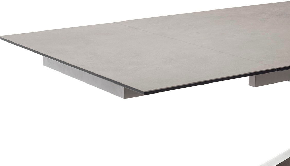 MCA furniture Esstisch »TESERO Auszugtisch 200-300 cm«, (Einzelstück), Keramik,Edelstahl,Marmor-Optik,ausziehbar,belastbar 100kg,10-12 Pers.