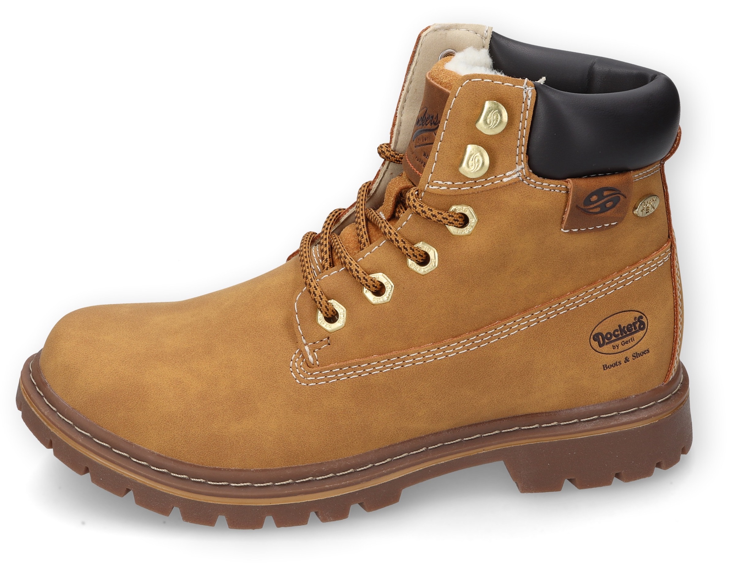 Dockers by Gerli Schnürboots, Hikin Boots, Trekking Stiefel, Schnürstiefel mit Warmfutter